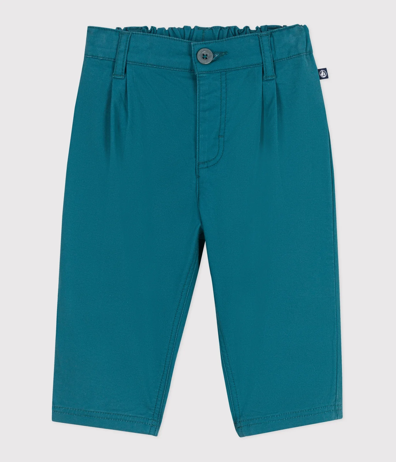 Babies' plain soft cotton trousers