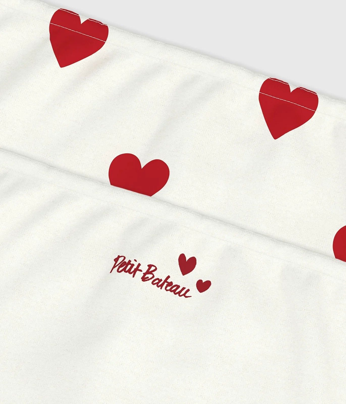 Children's heart-print cotton  shorties - 2-pack