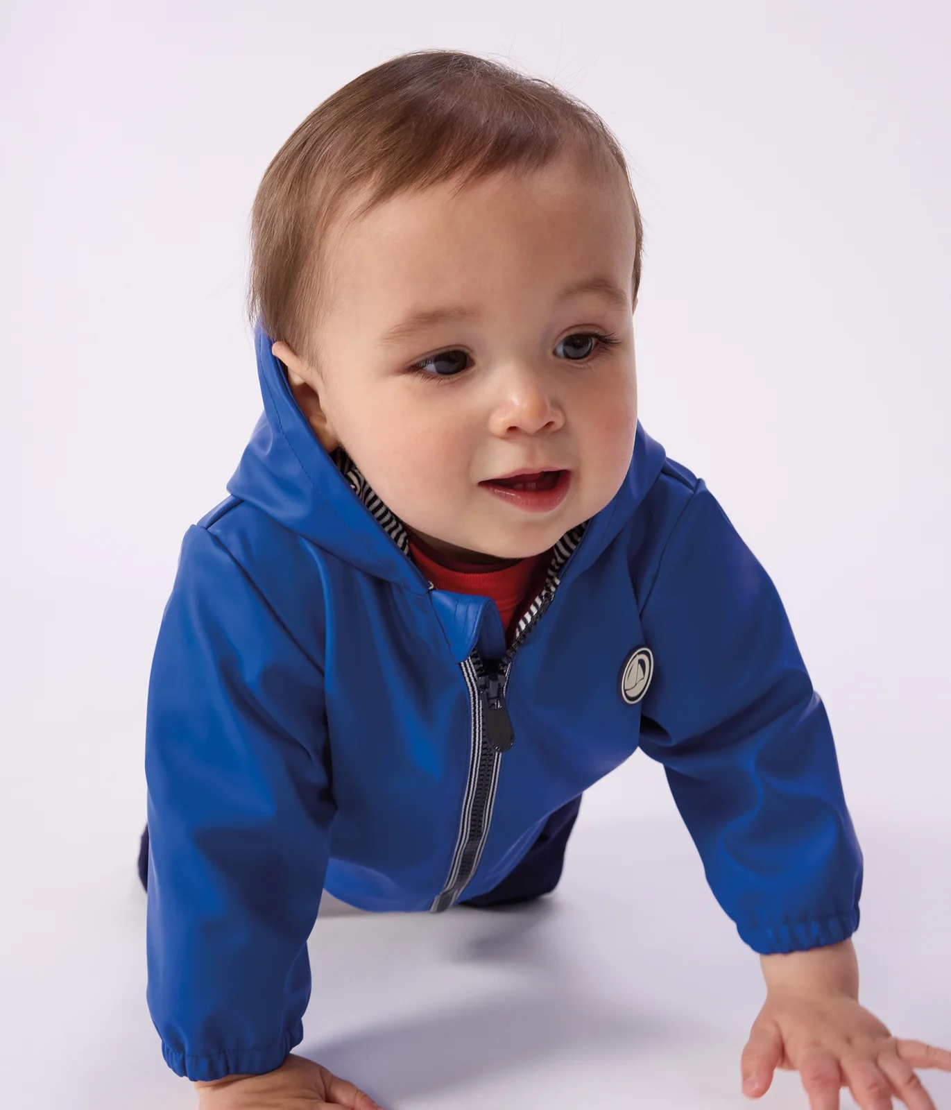 Babies' jacket in plain PU