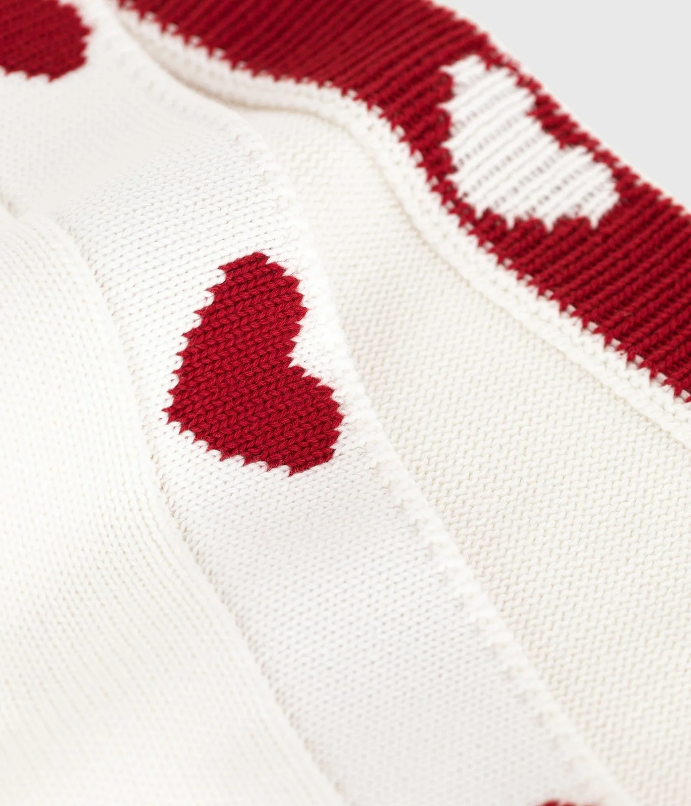 Unisex knitted cotton baby blanket