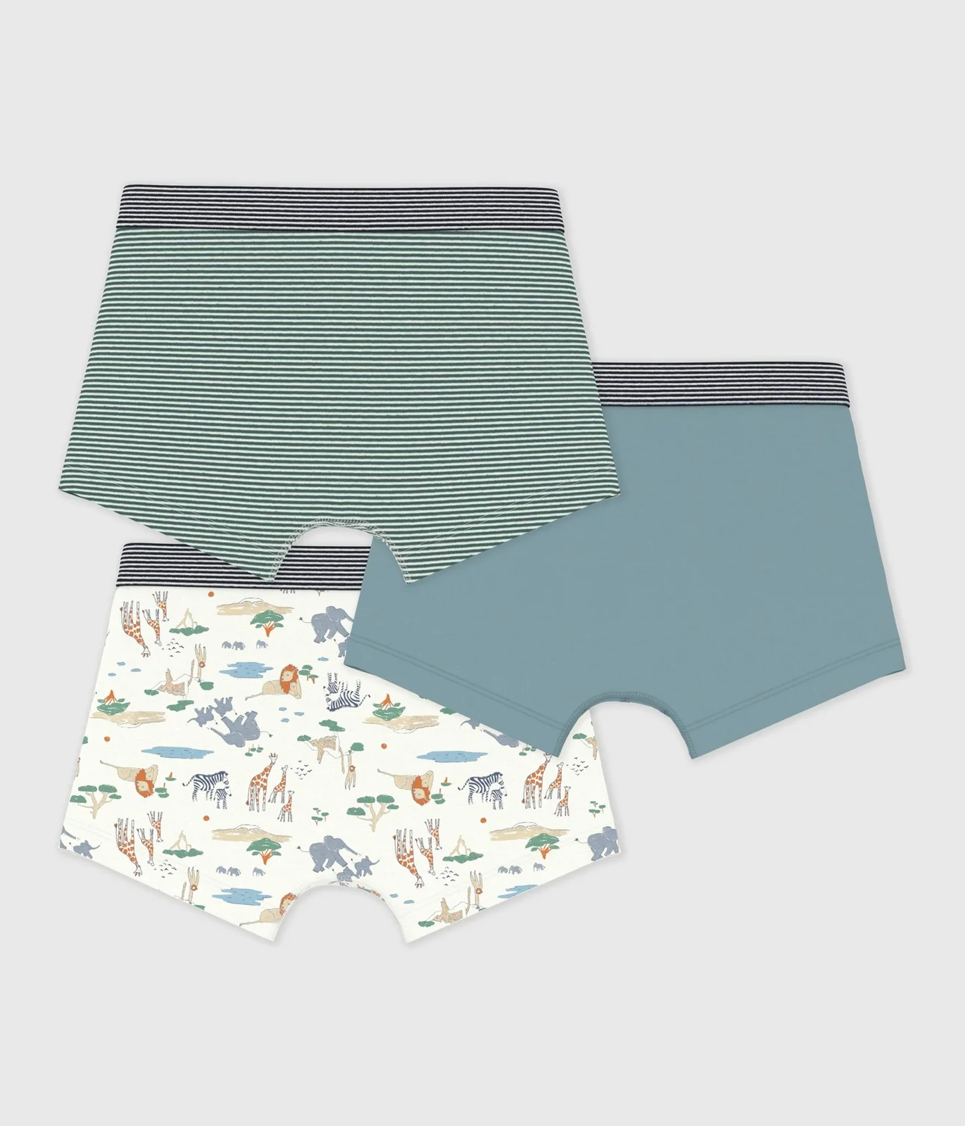 Pack of children's savanna print cotton boxers