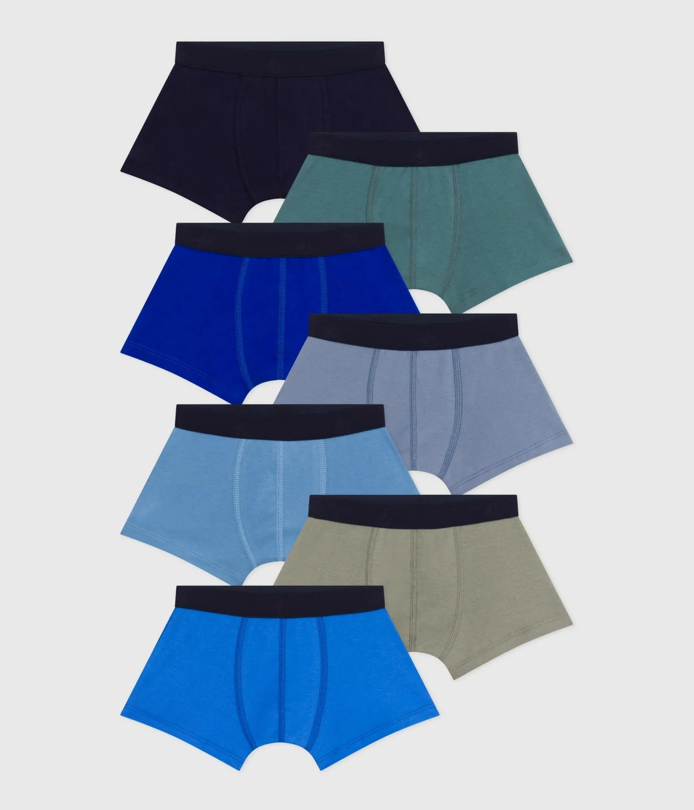 Pack of children's plain cotton boxers