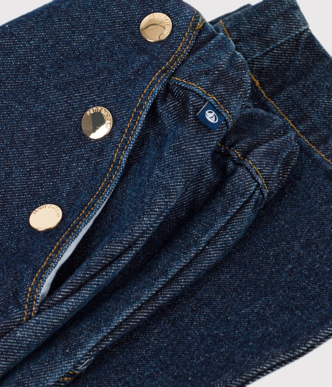 Children's wide-leg denim trousers