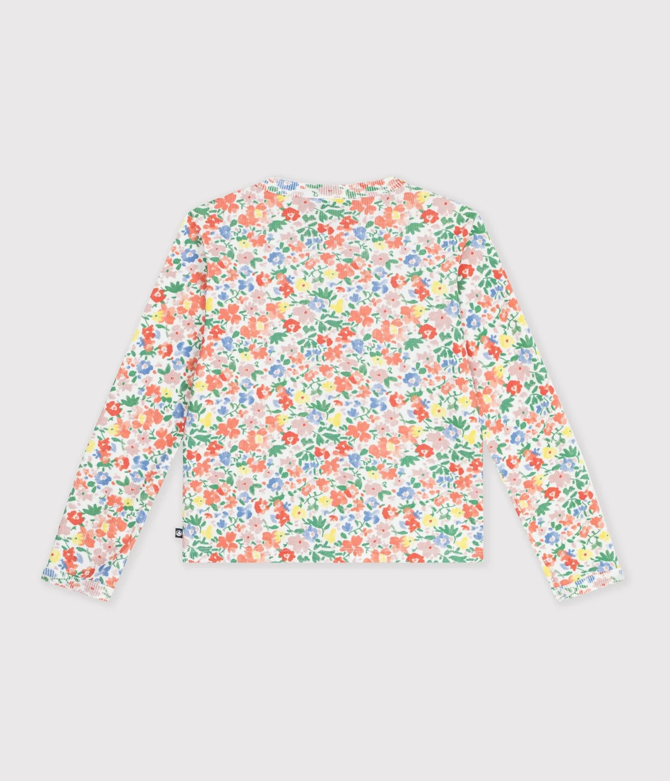 Children's cotton cardigan with flowers