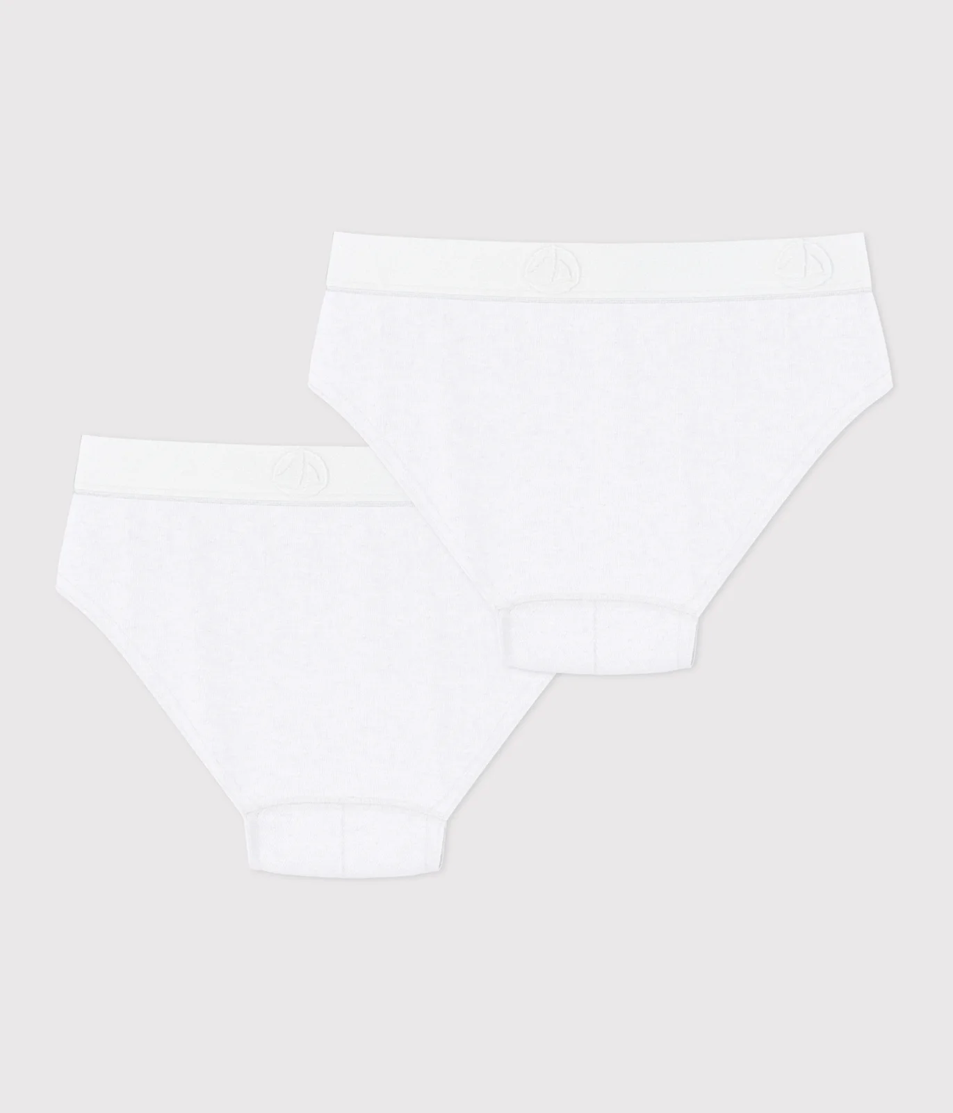 Children's plain cotton slips - 2-pack