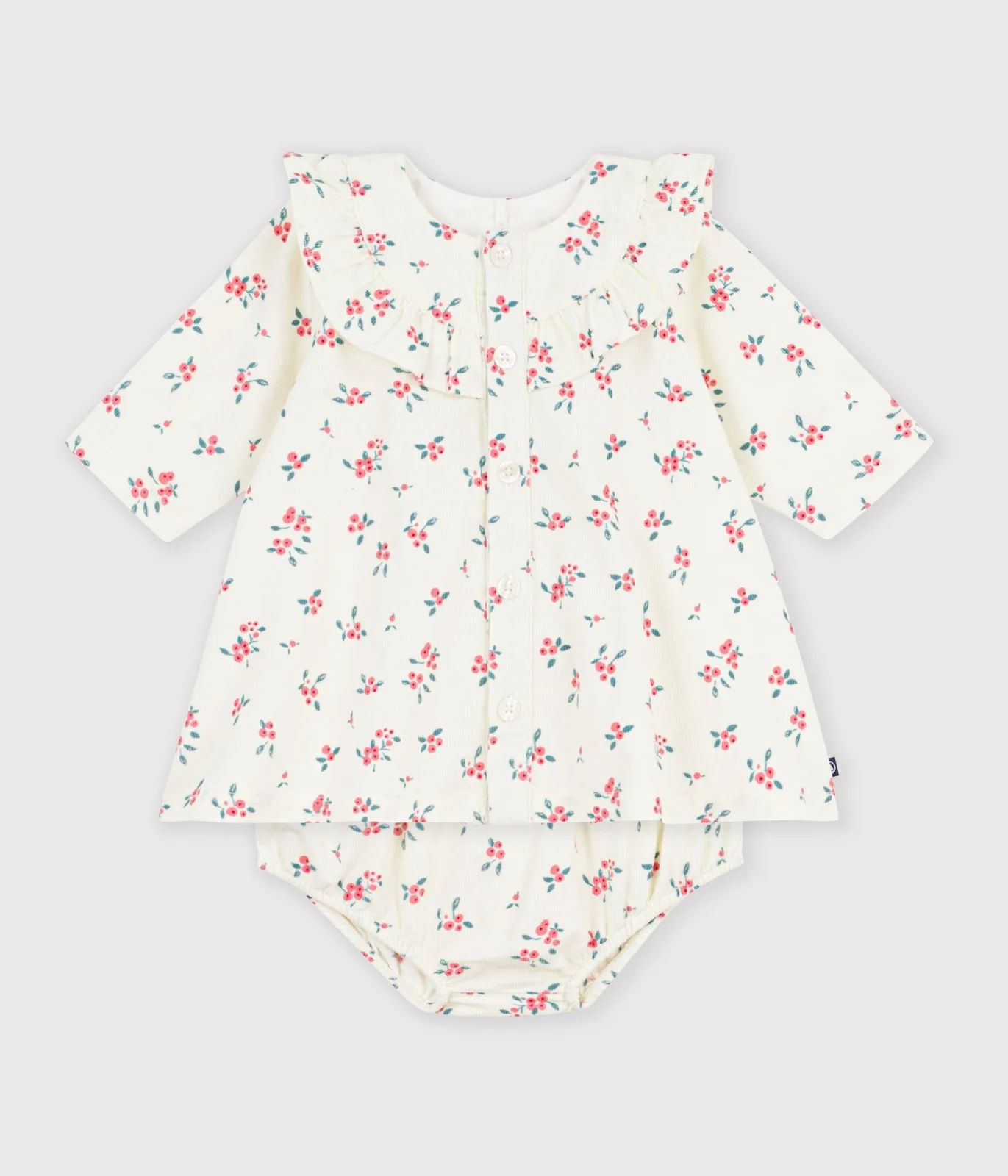 Babies' floral print cotton dress