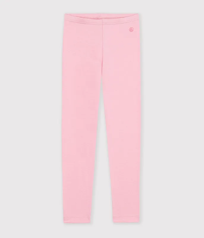Children's plain cotton leggings