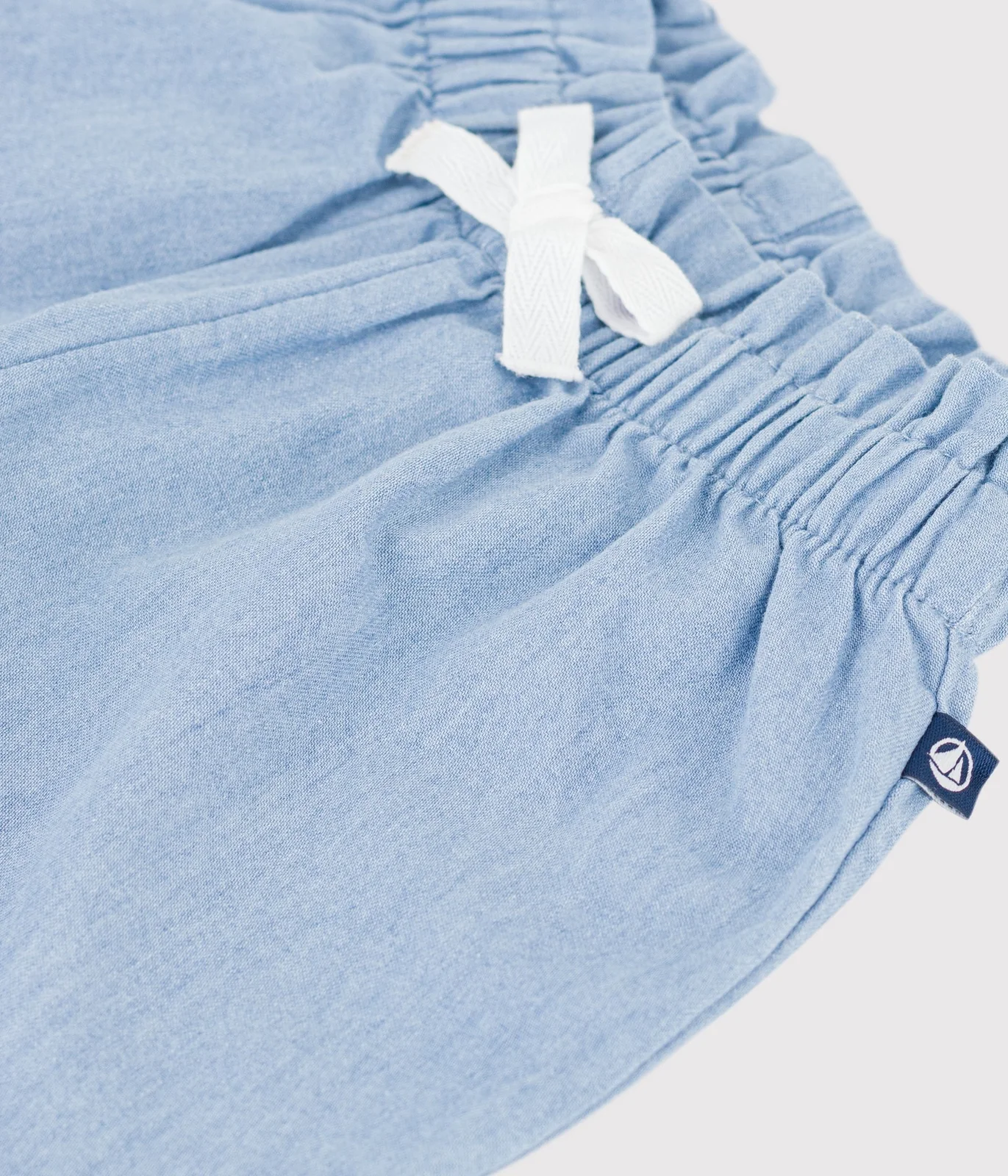 Babies' chambray trousers