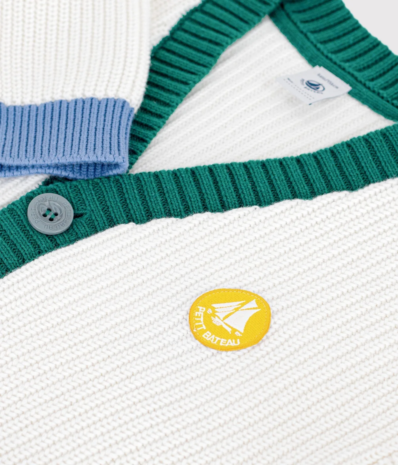 Children's plain cotton cardigan