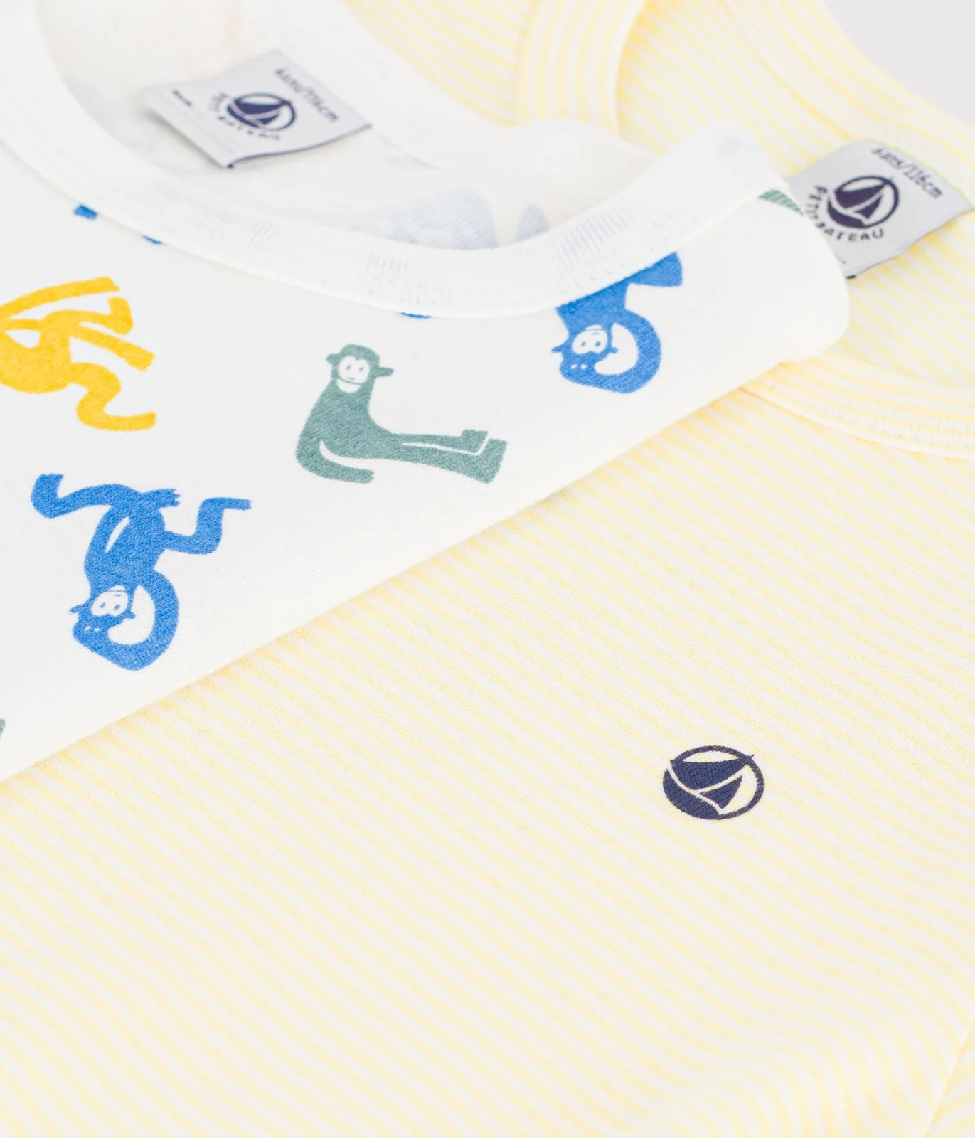 Pack of children's printed short cotton pyjamas