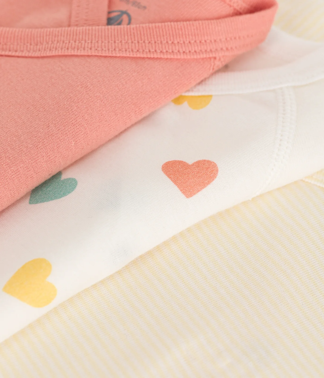 Babies' long-sleeved printed cotton wrapover bodysuits - 3-Pack