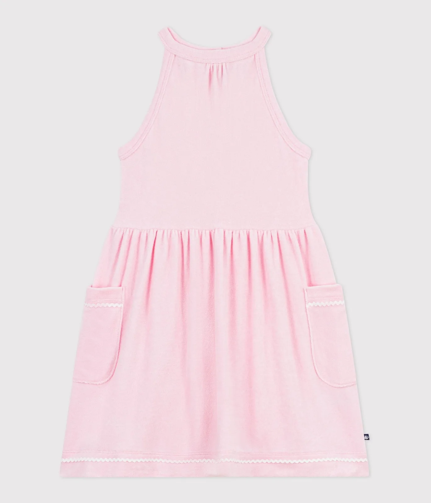 Children's sleeveless plain cotton dress