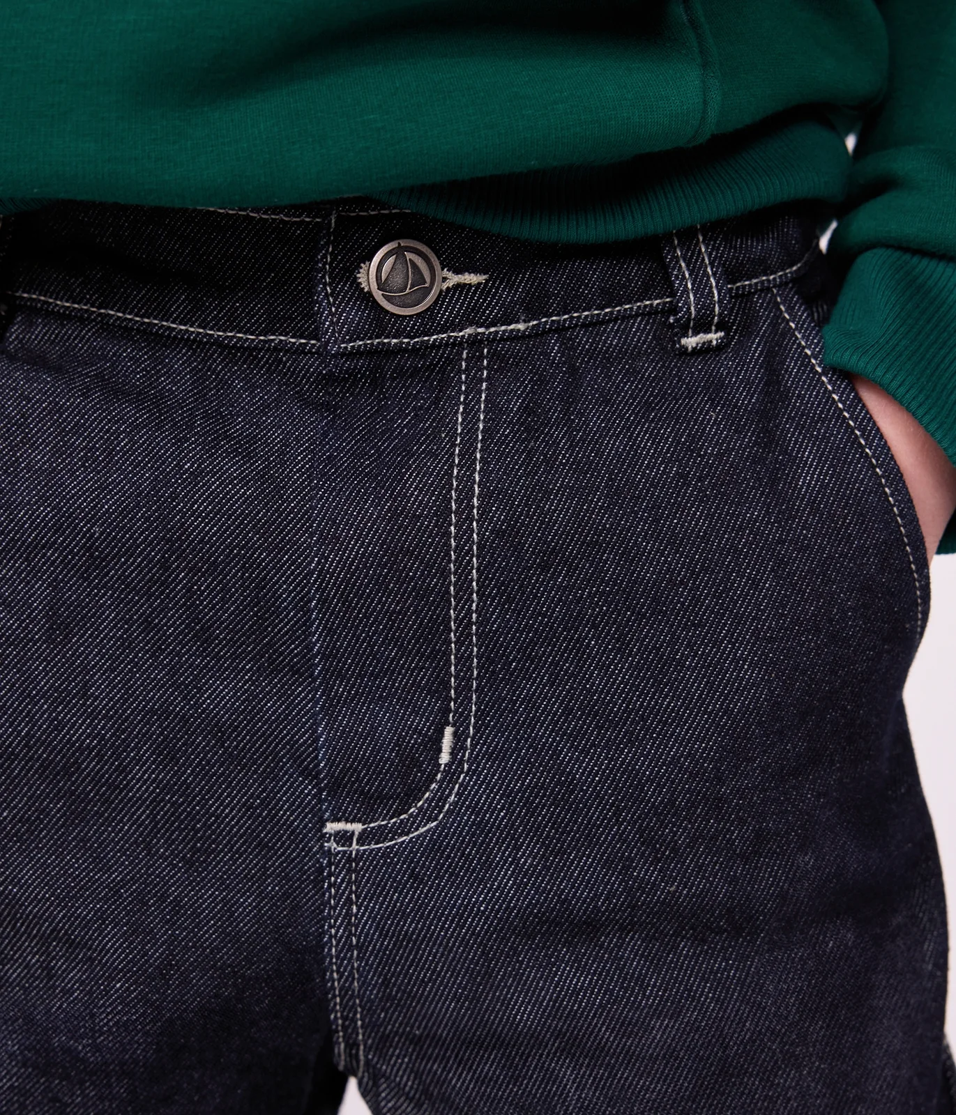 Children's denim carpenter-style trousers
