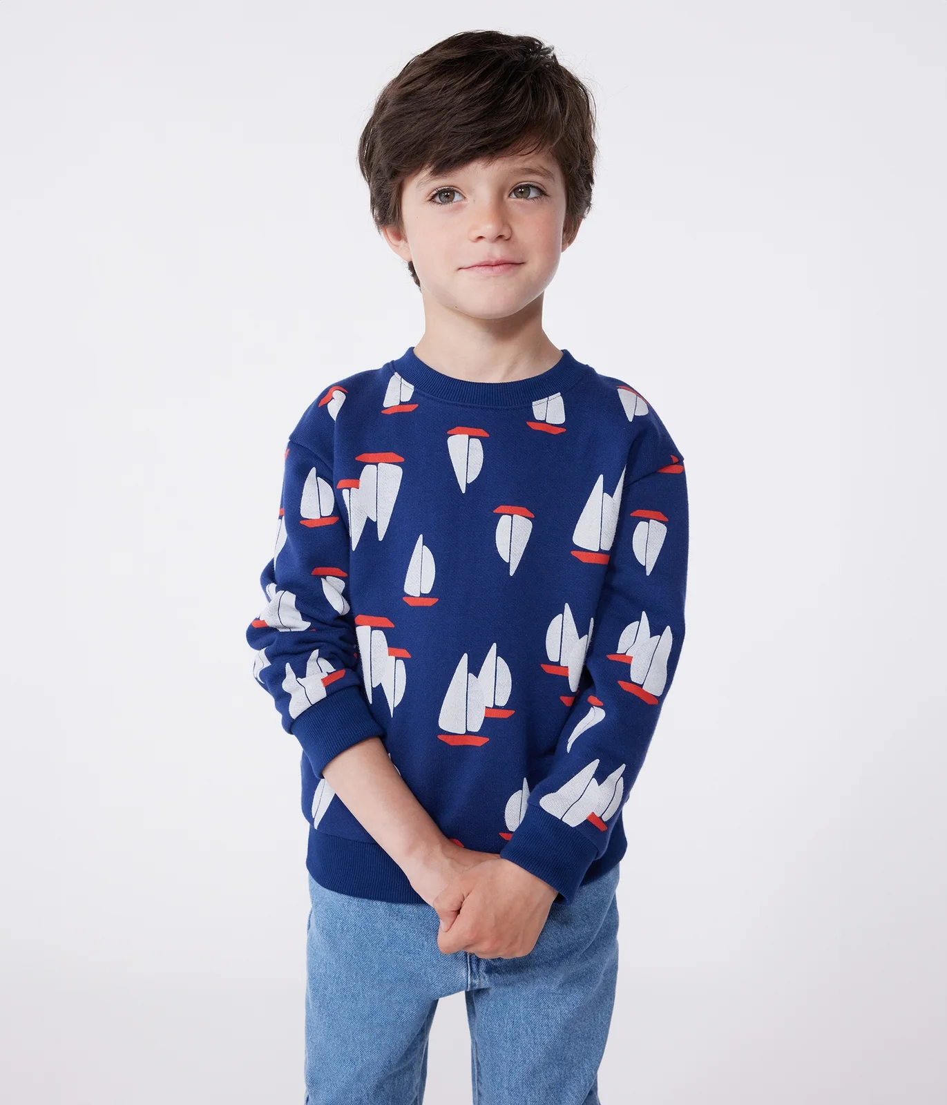 Children's printed cotton sweatshirt