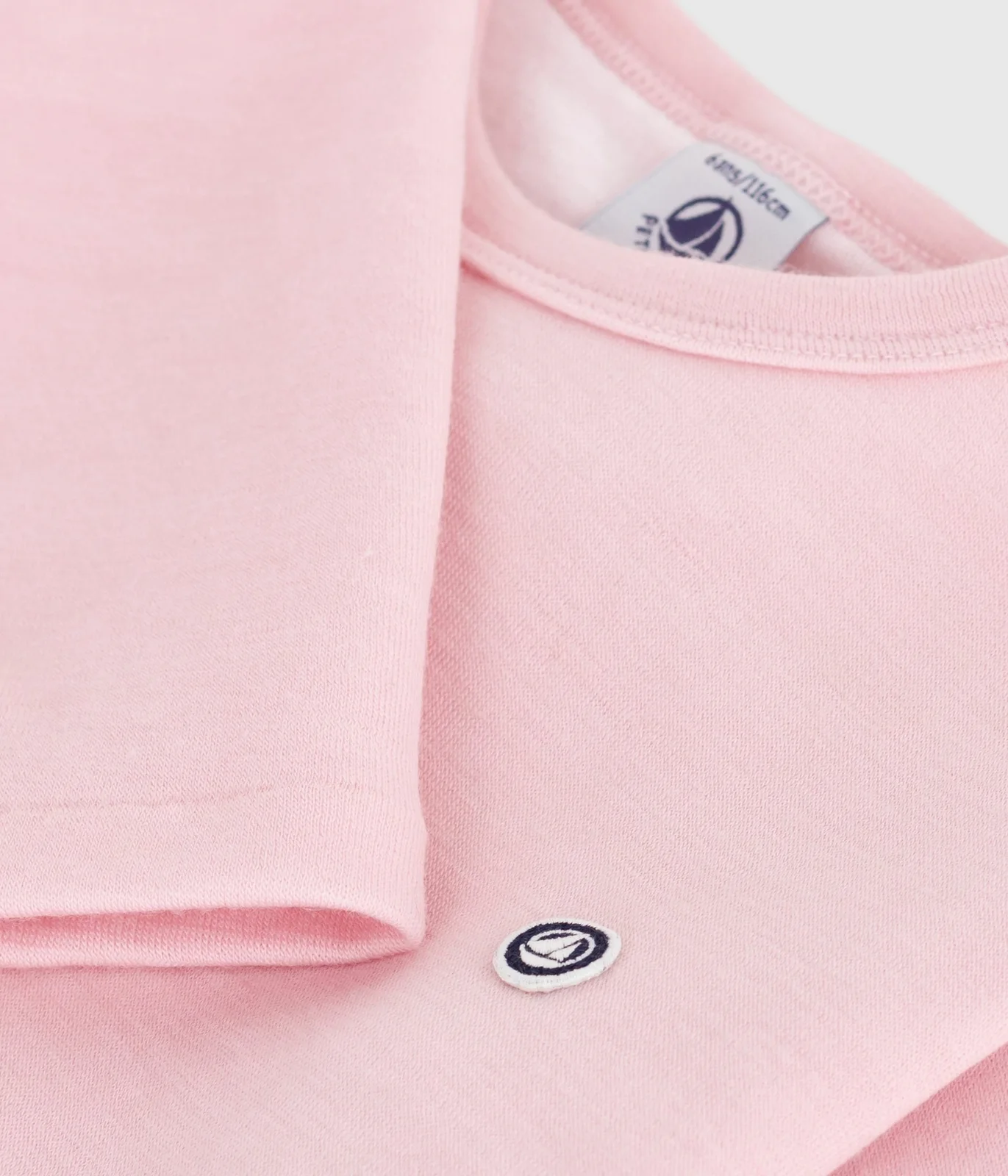 Unisex long-sleeved wool and cotton T-shirt for children