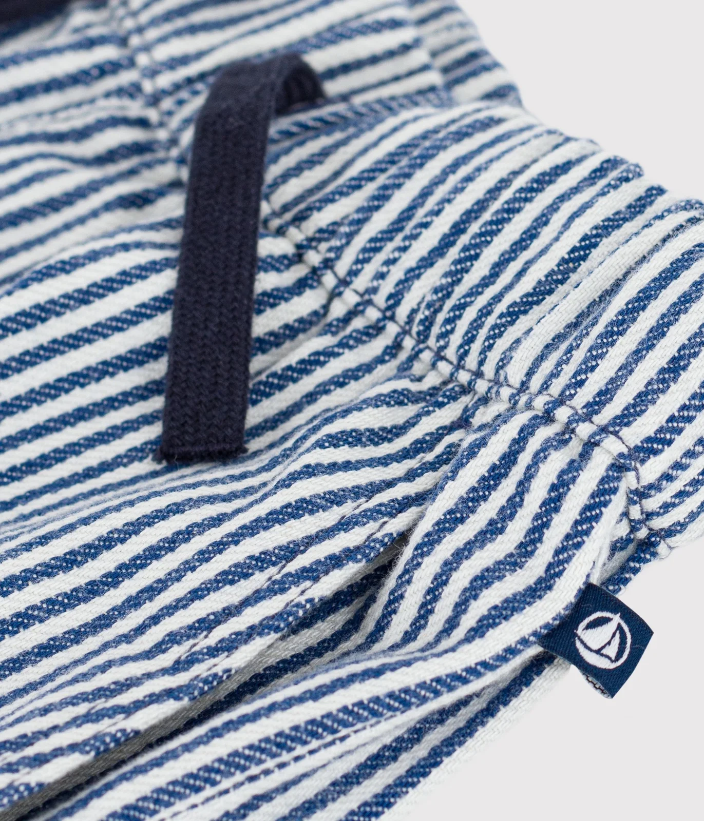 Children's stripy cotton trousers
