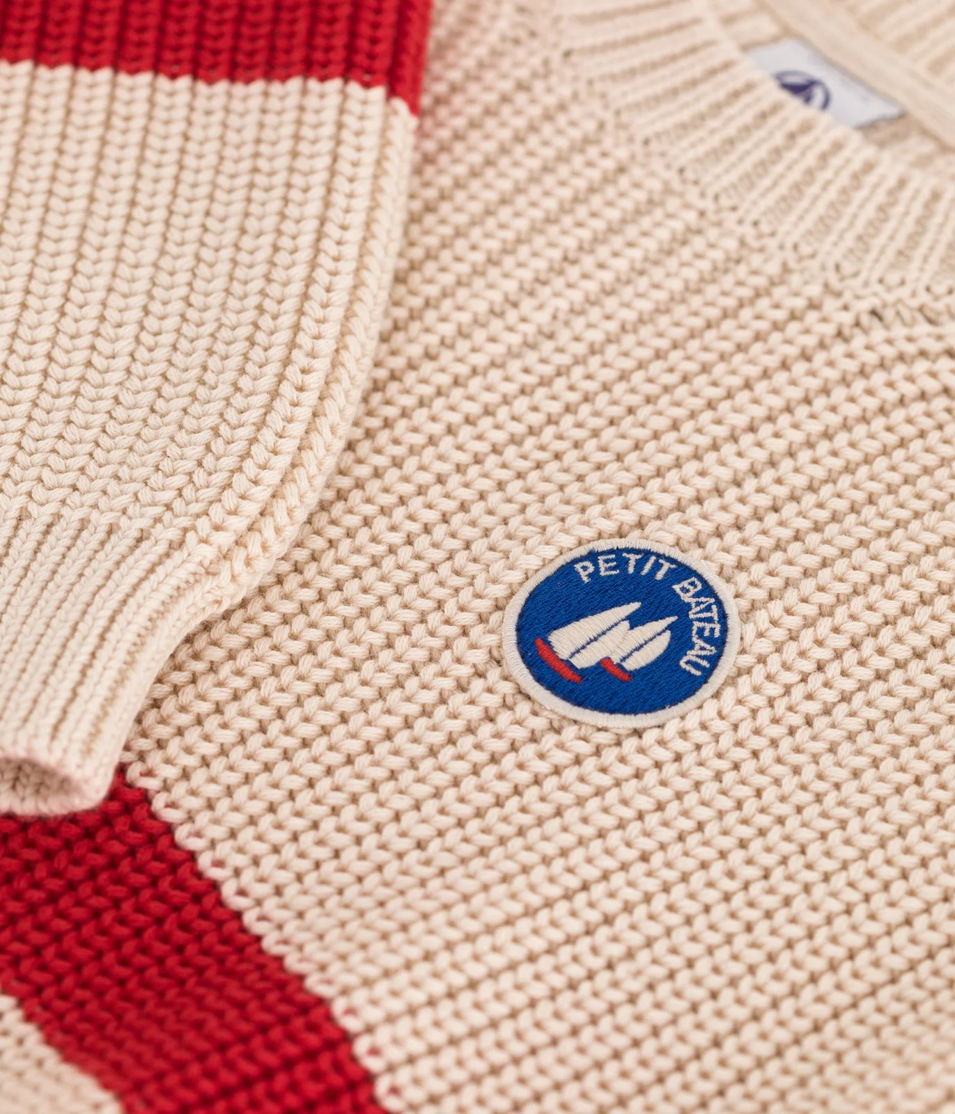 Children's stripy cotton jumper