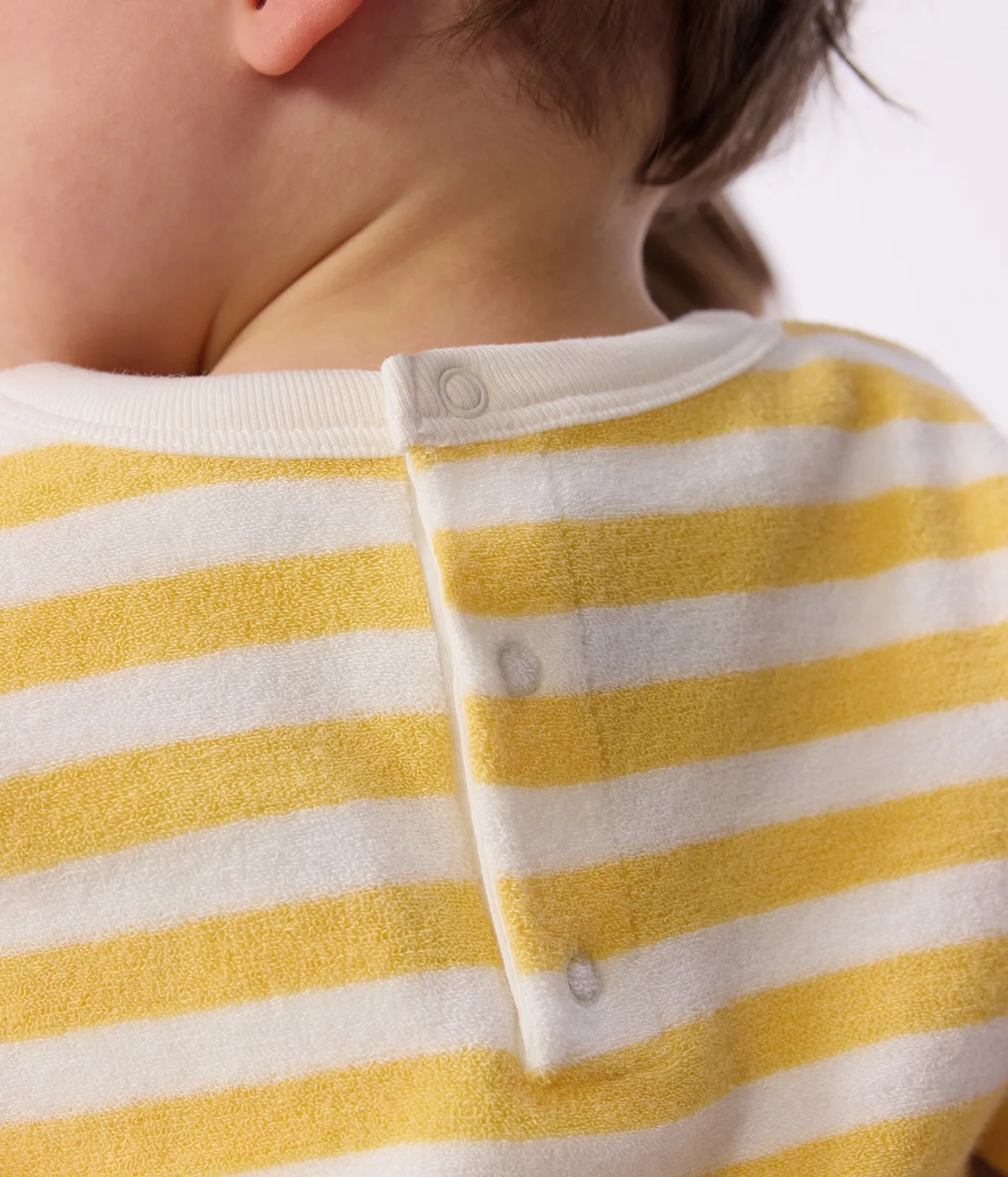 Babies' stripy cotton sweatshirt