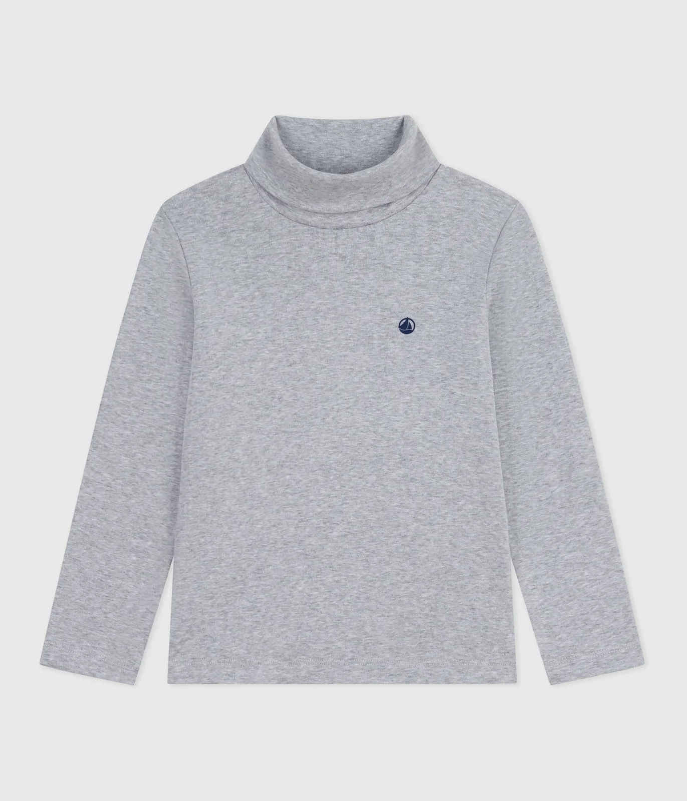 Children's plain cotton rollneck top