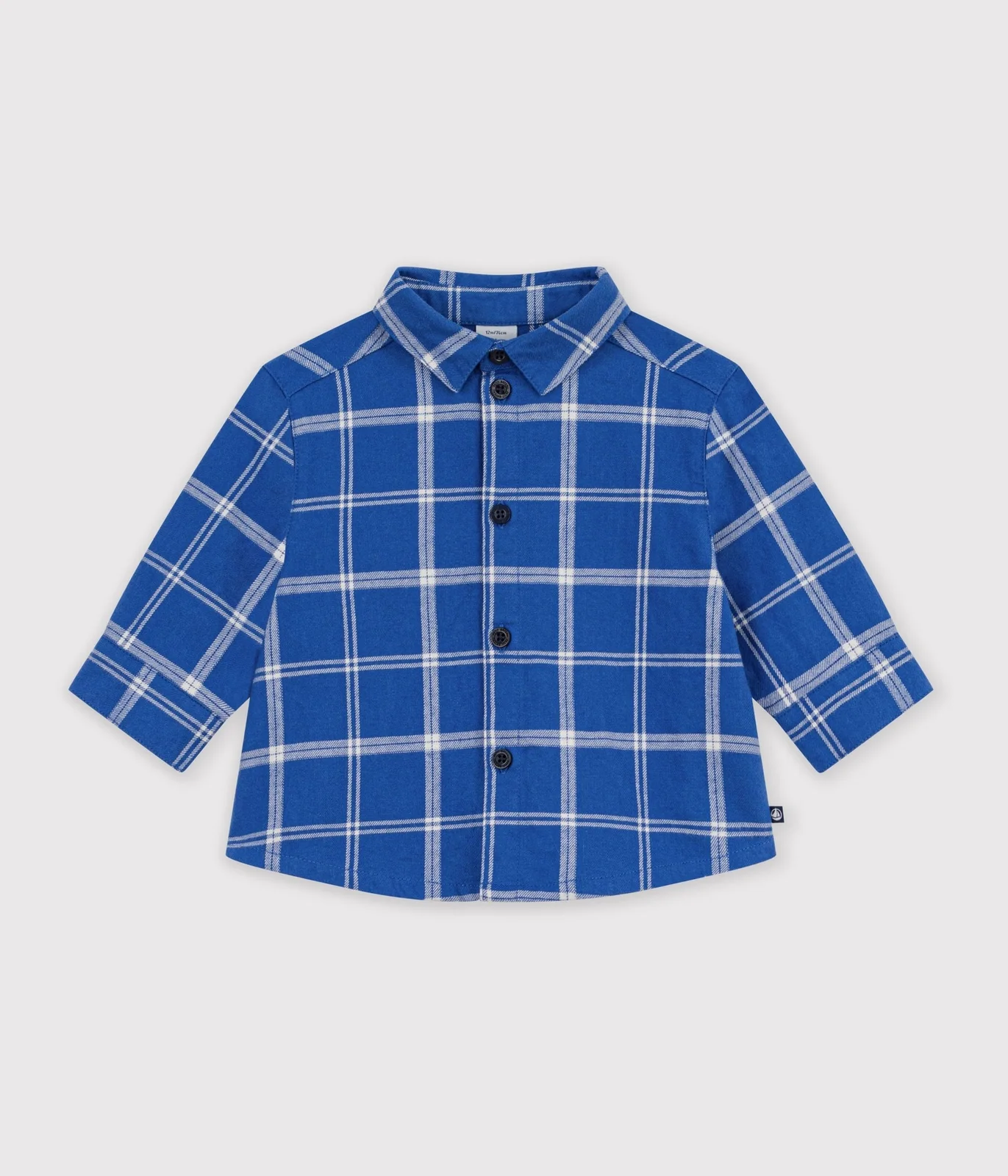 Babies' checked flannel shirt
