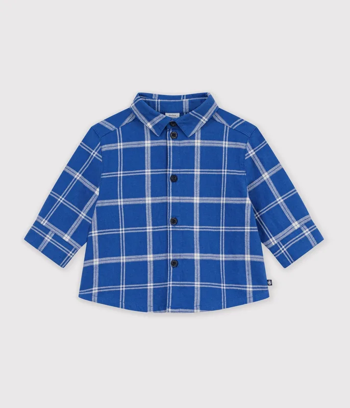 Babies' checked flannel shirt