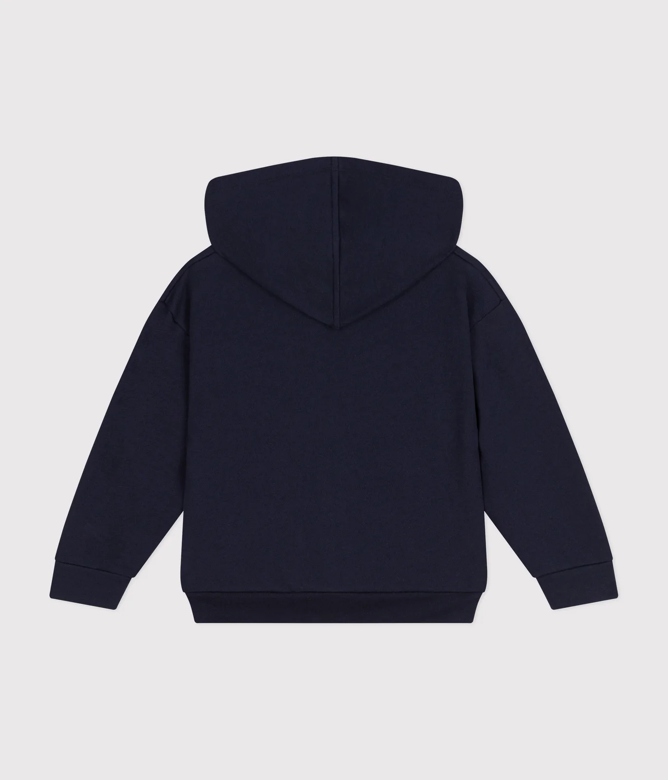 Girls' hooded zip-up fleece sweatshirt