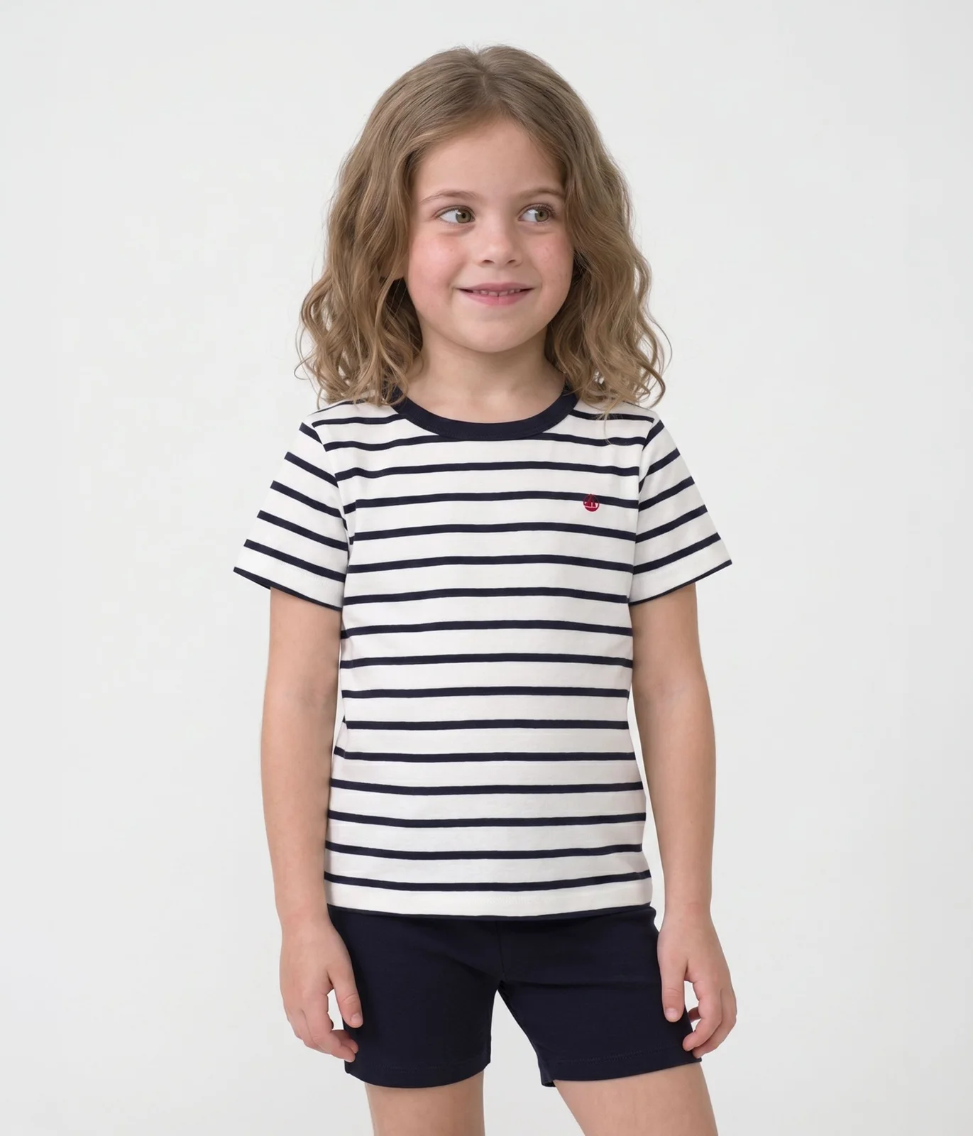 Boys' Short Cotton Pyjamas with Sailor Stripes