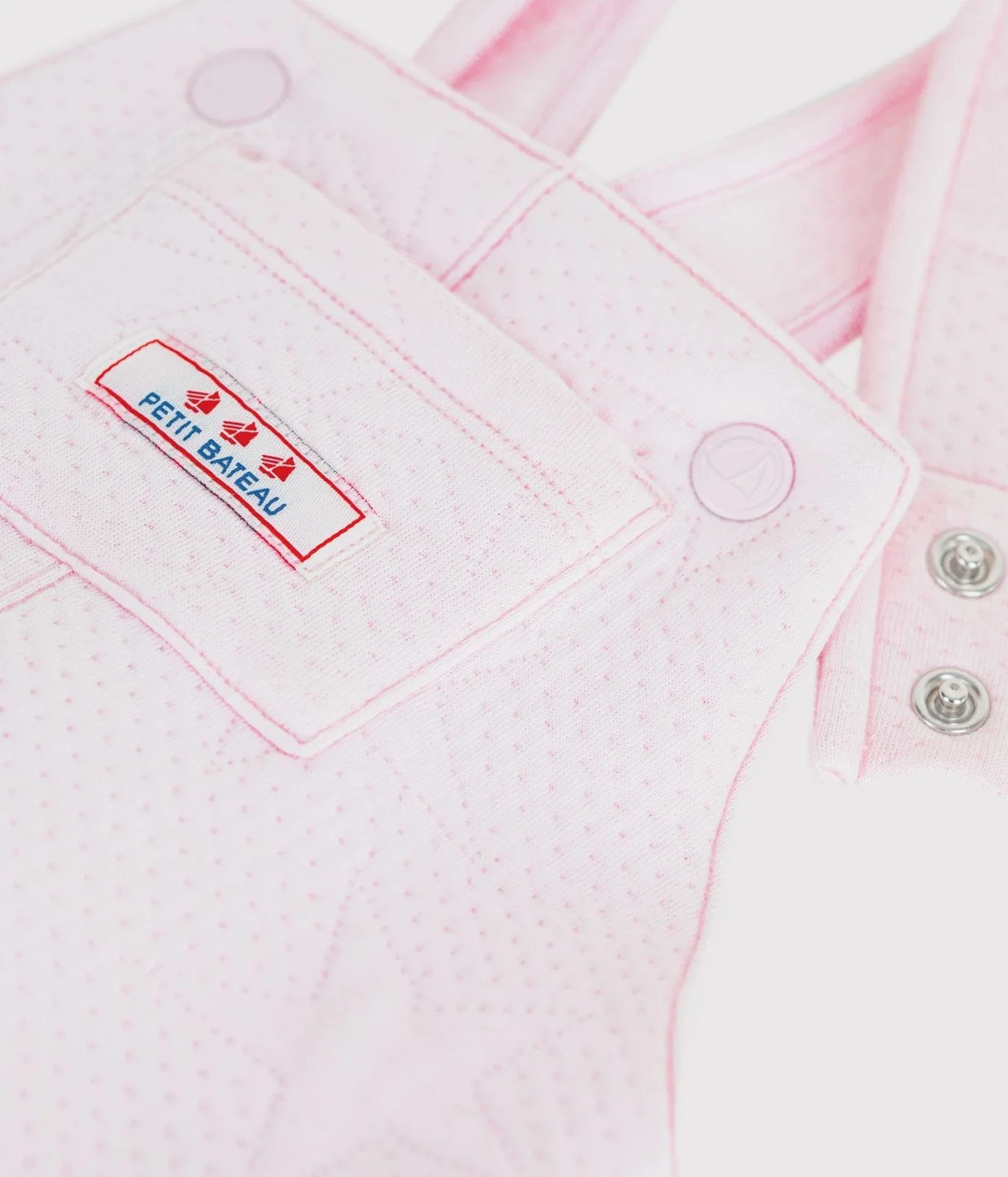 Babies' thick cotton dungarees with a star pattern