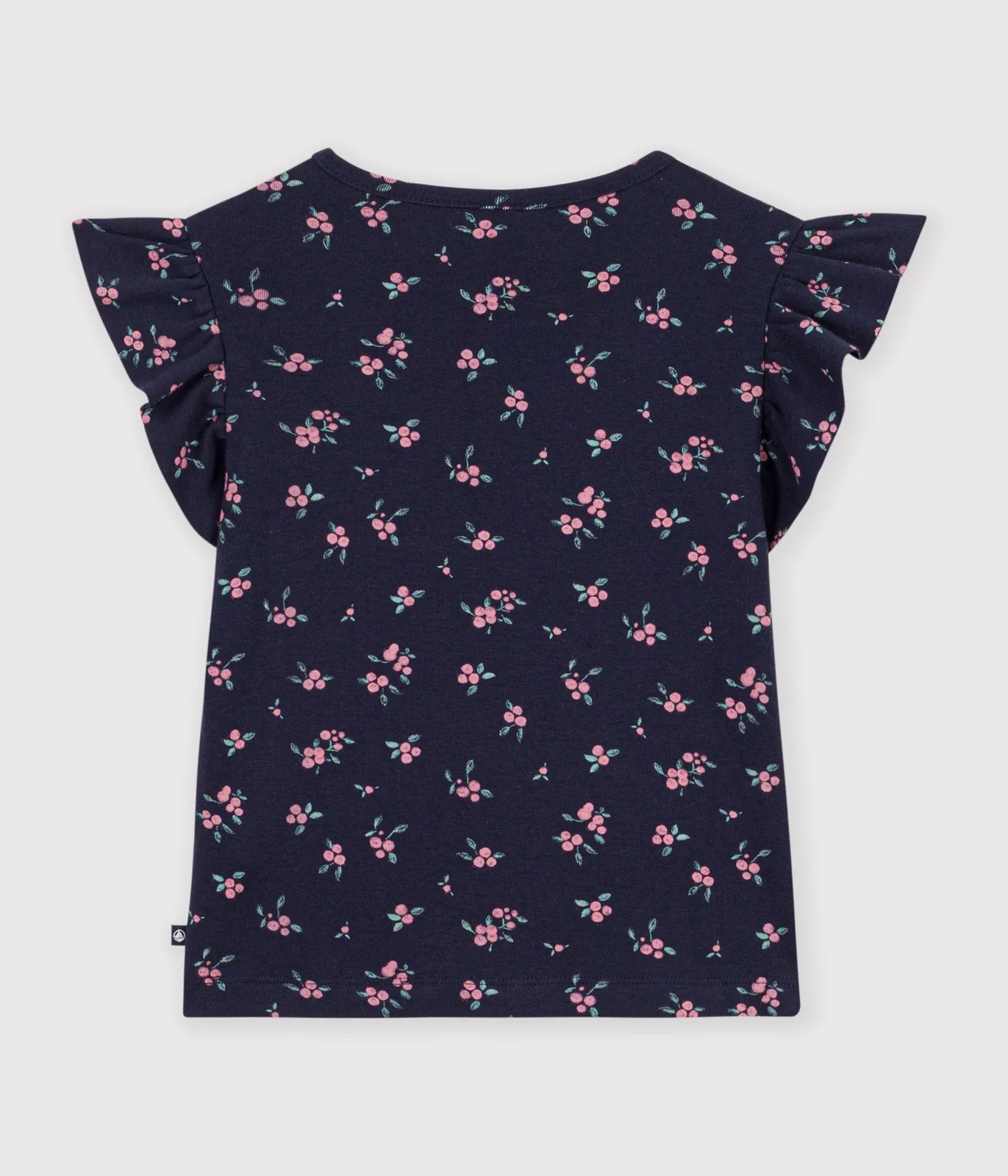 Children's short-sleeved floral print T-shirt