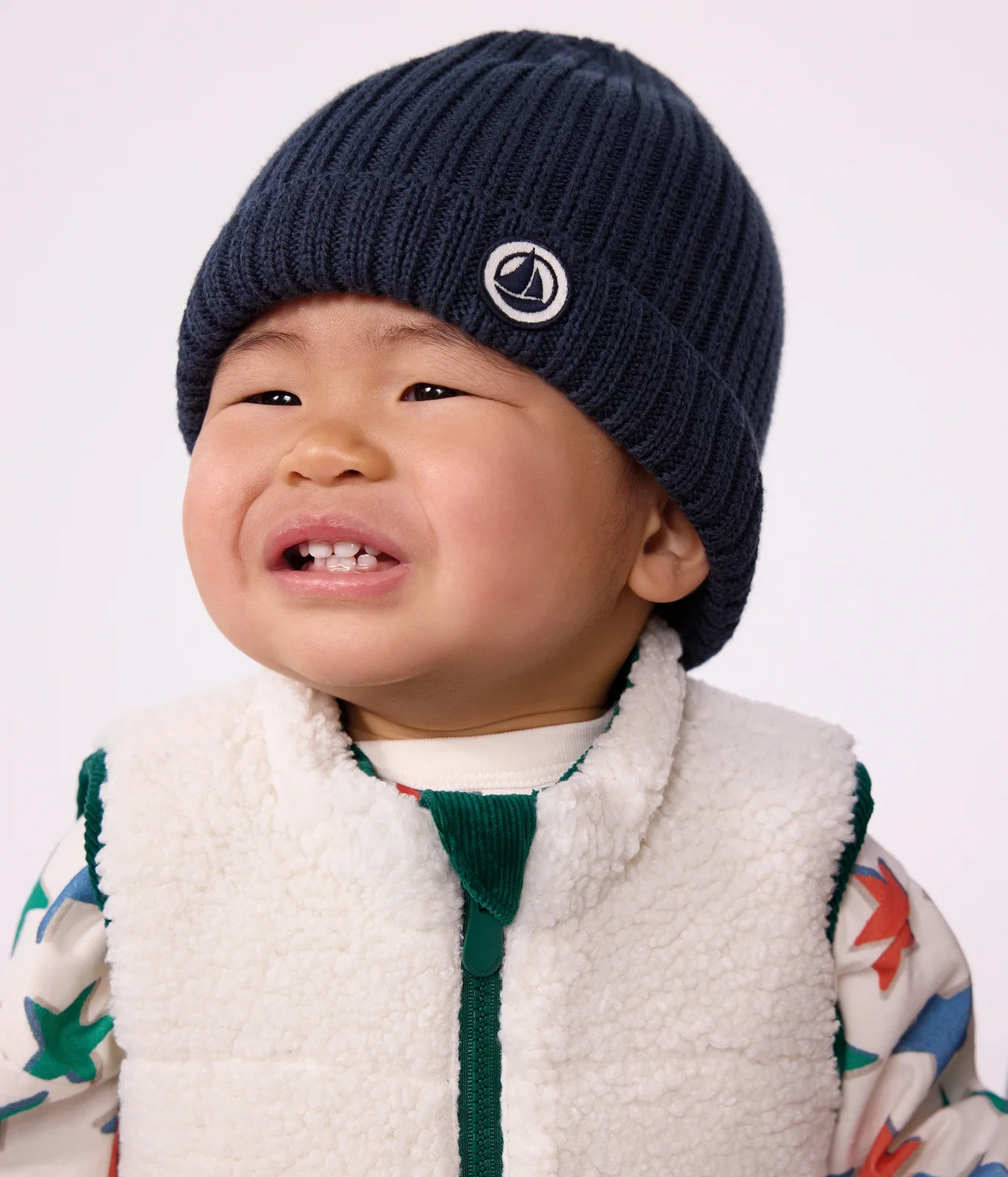 Fleece- Fleece cotton baby beanie