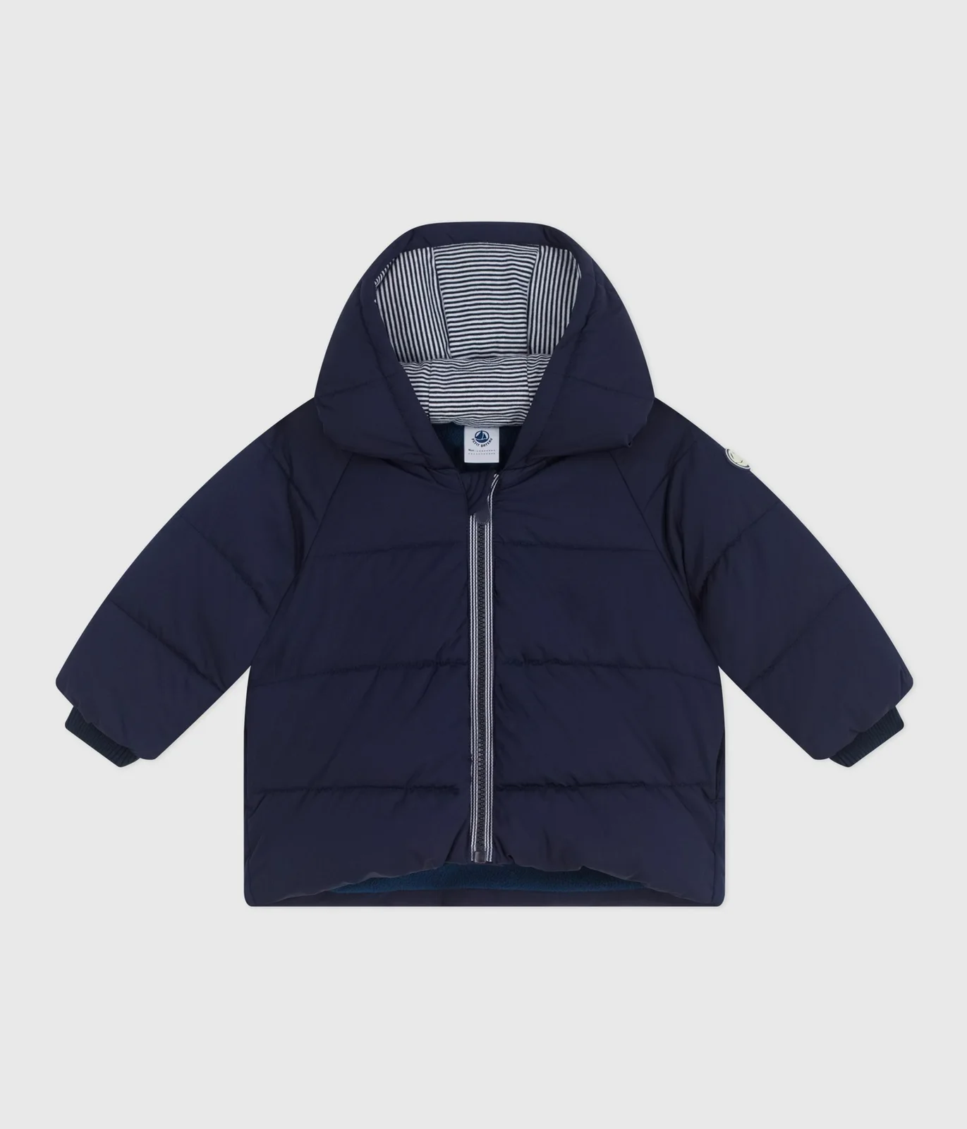 Babies' puffer jacket in plain polyester