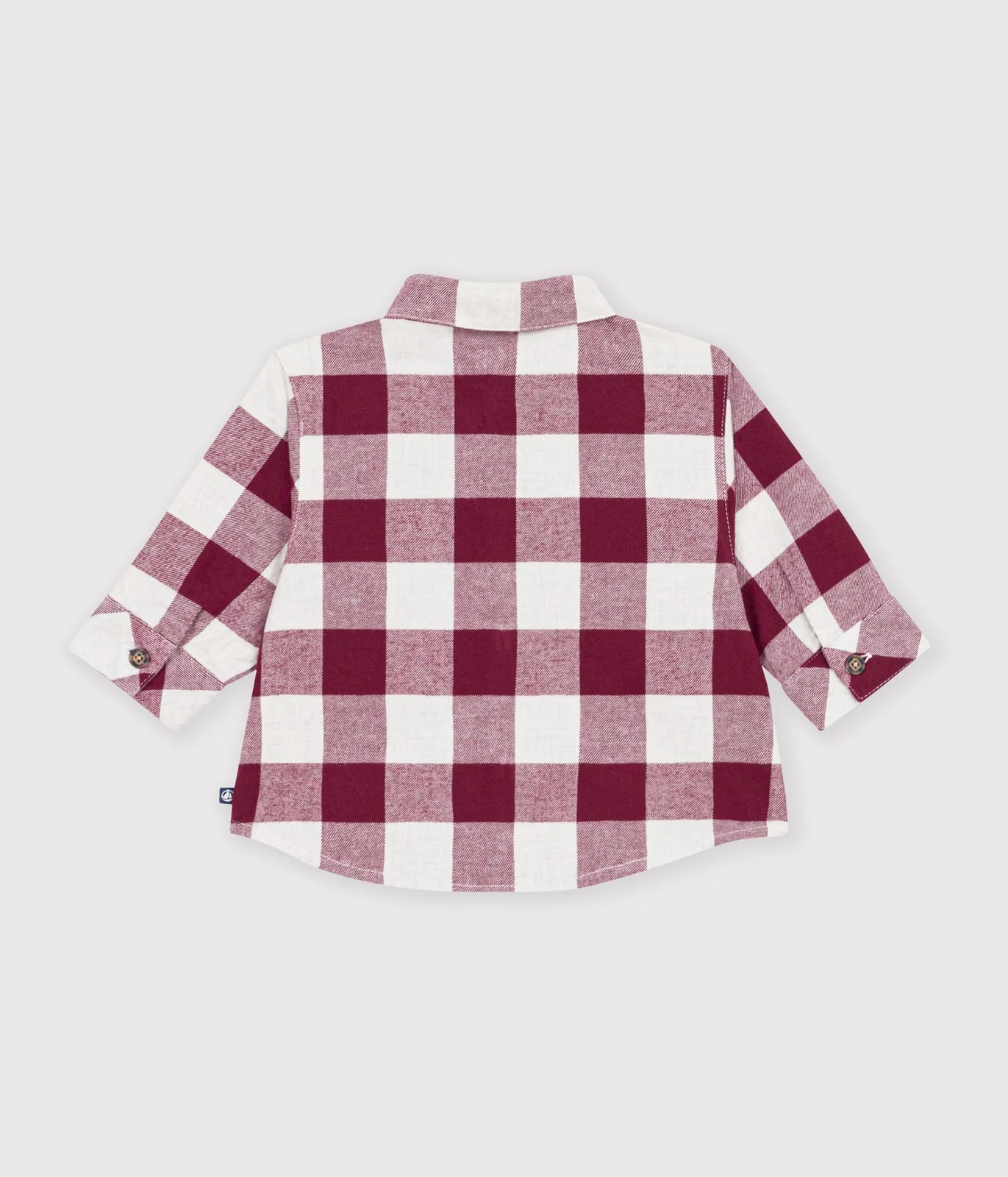 Babies' checked flannel shirt