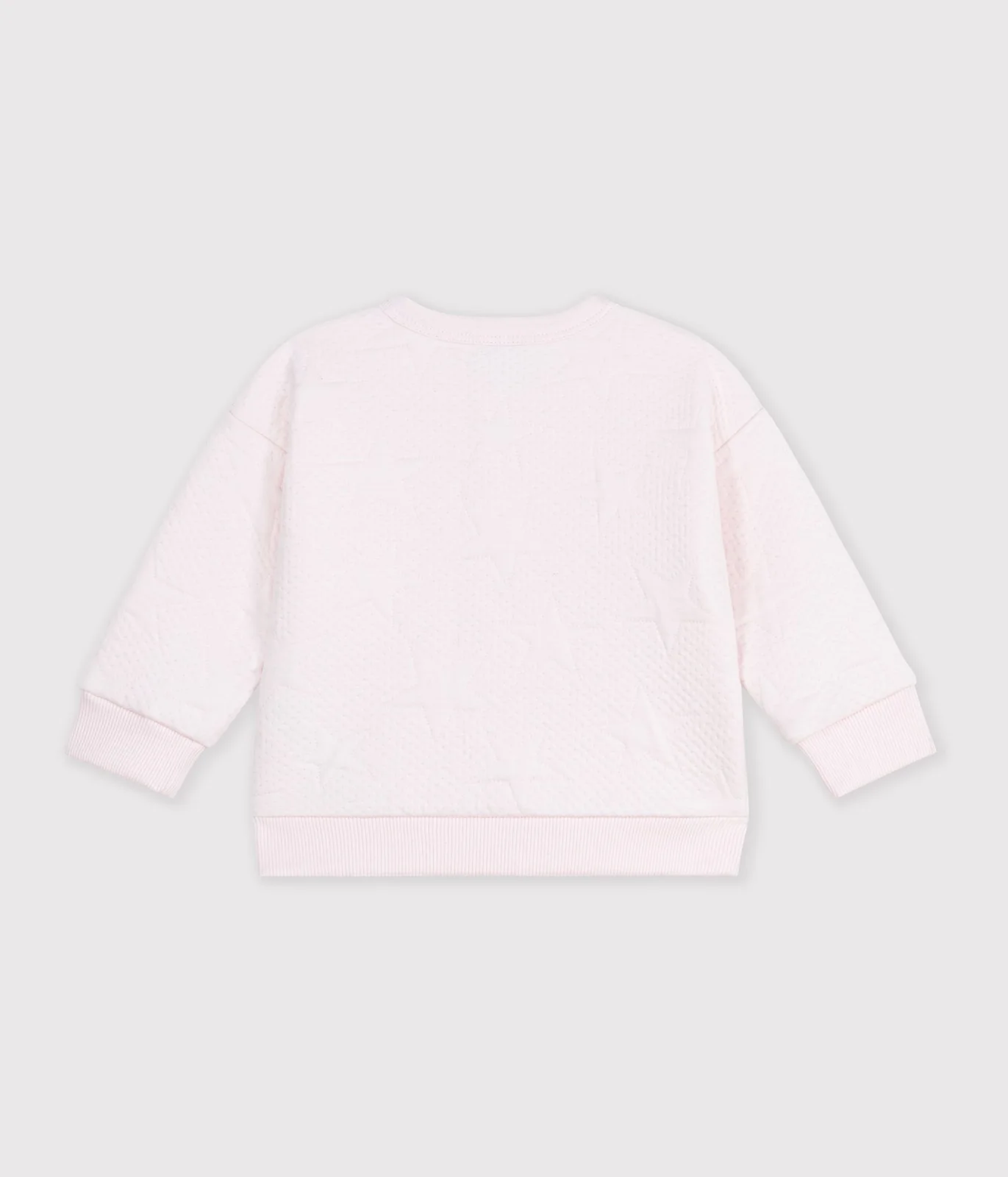 Babies' cardigan in thick cotton with a star motif