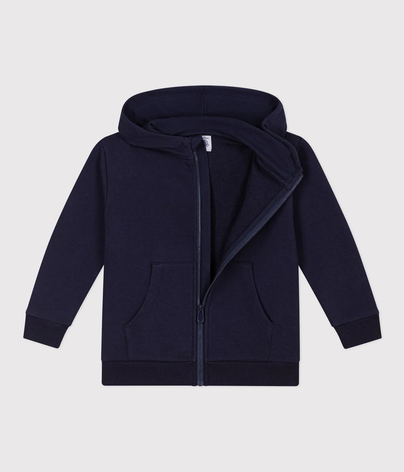 Kids' cotton zip-up hoodie