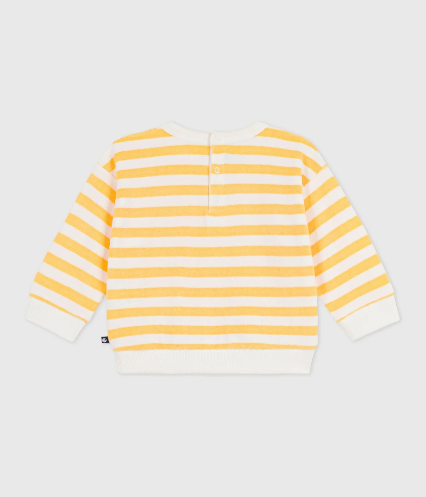 Babies' stripy cotton sweatshirt