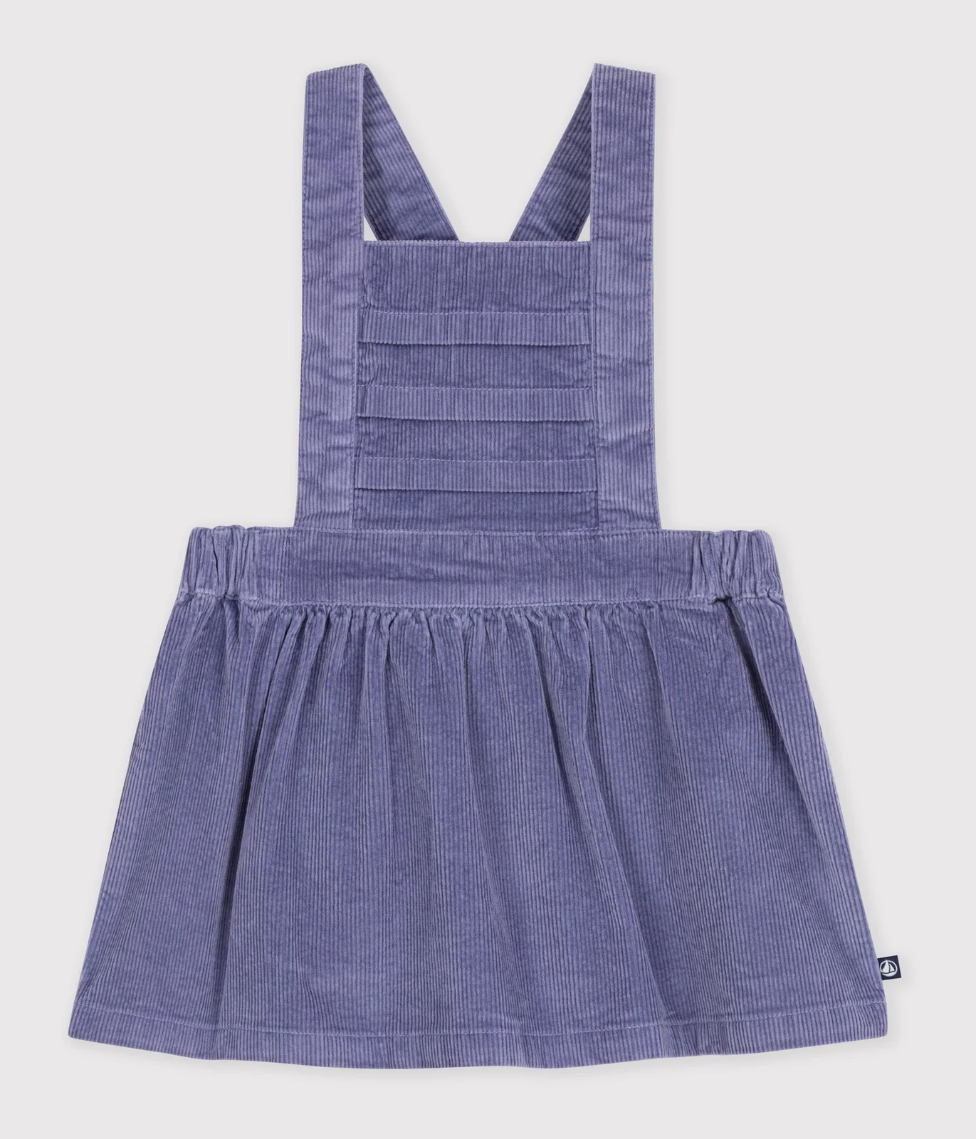 Babies' long-sleeved plain corduroy dress