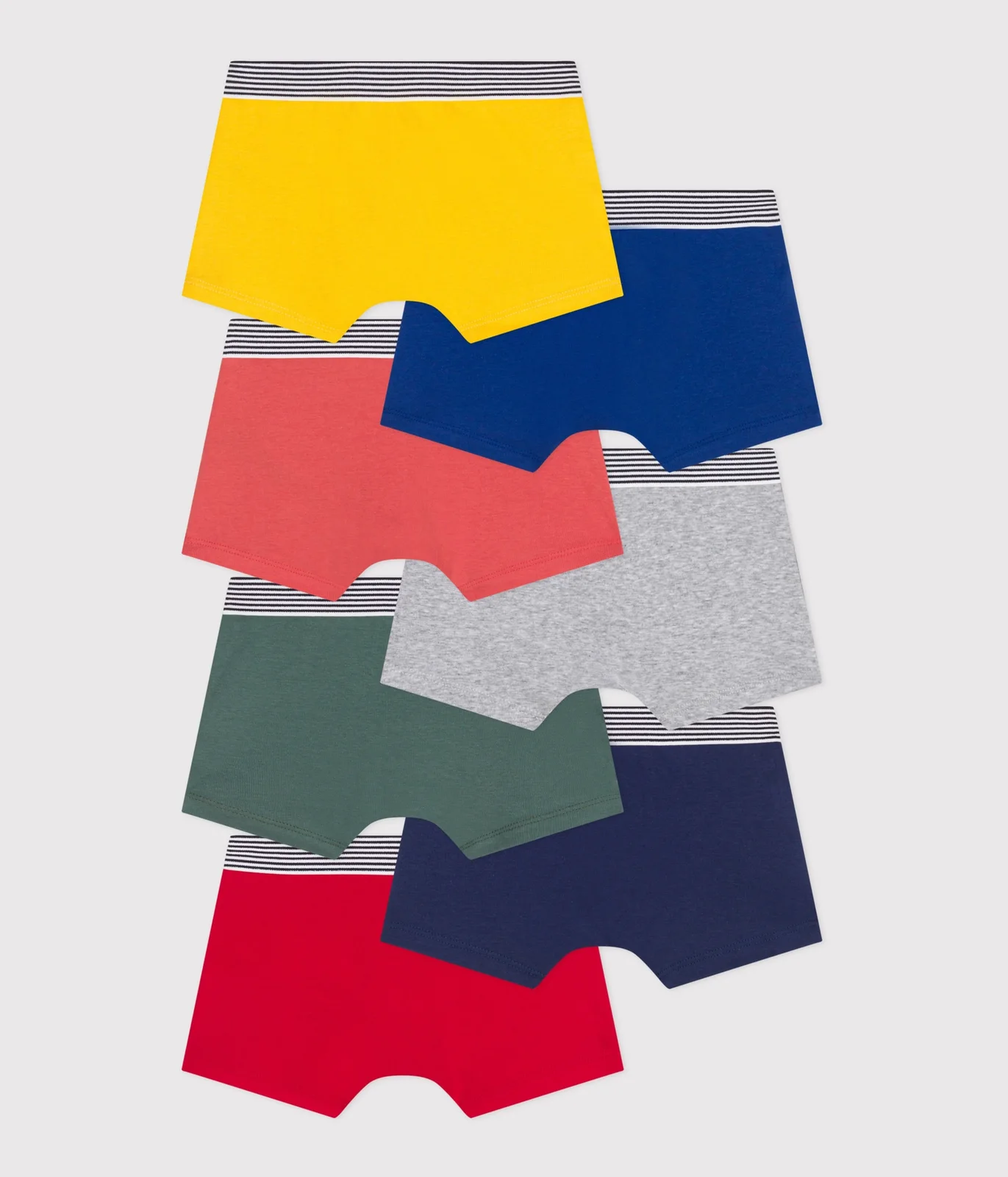 Children's plain cotton boxers - 7-pack