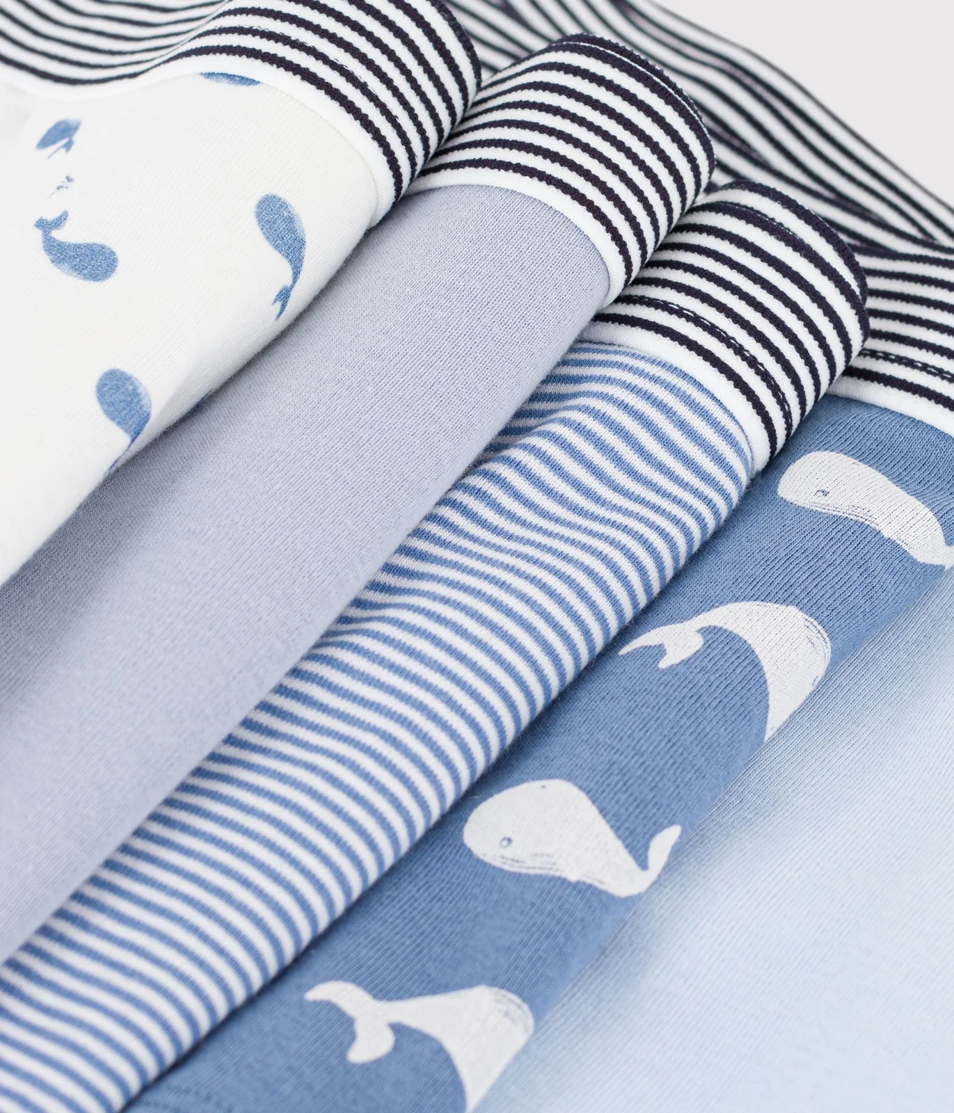 Pack of children's whale print cotton boxers