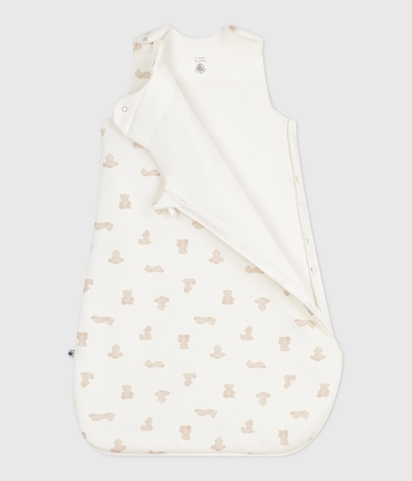 Babies' 2 TOG bear-print cotton sleeping bag