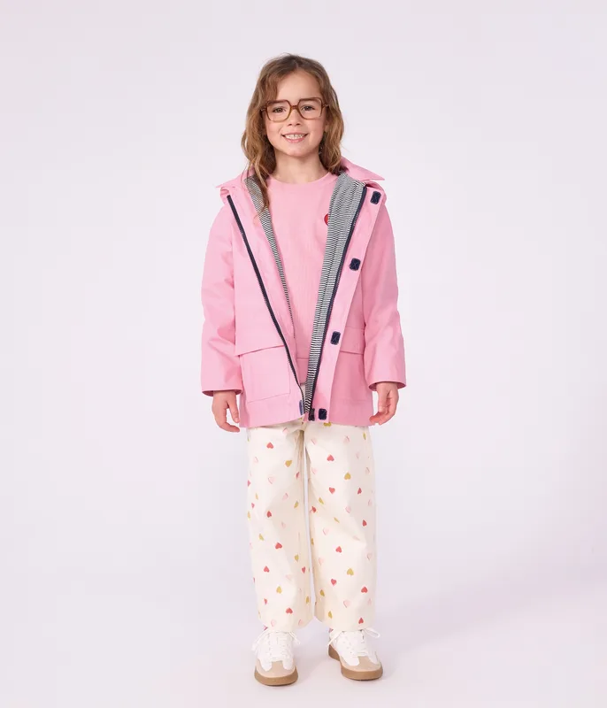 Children's plain iconic raincoat