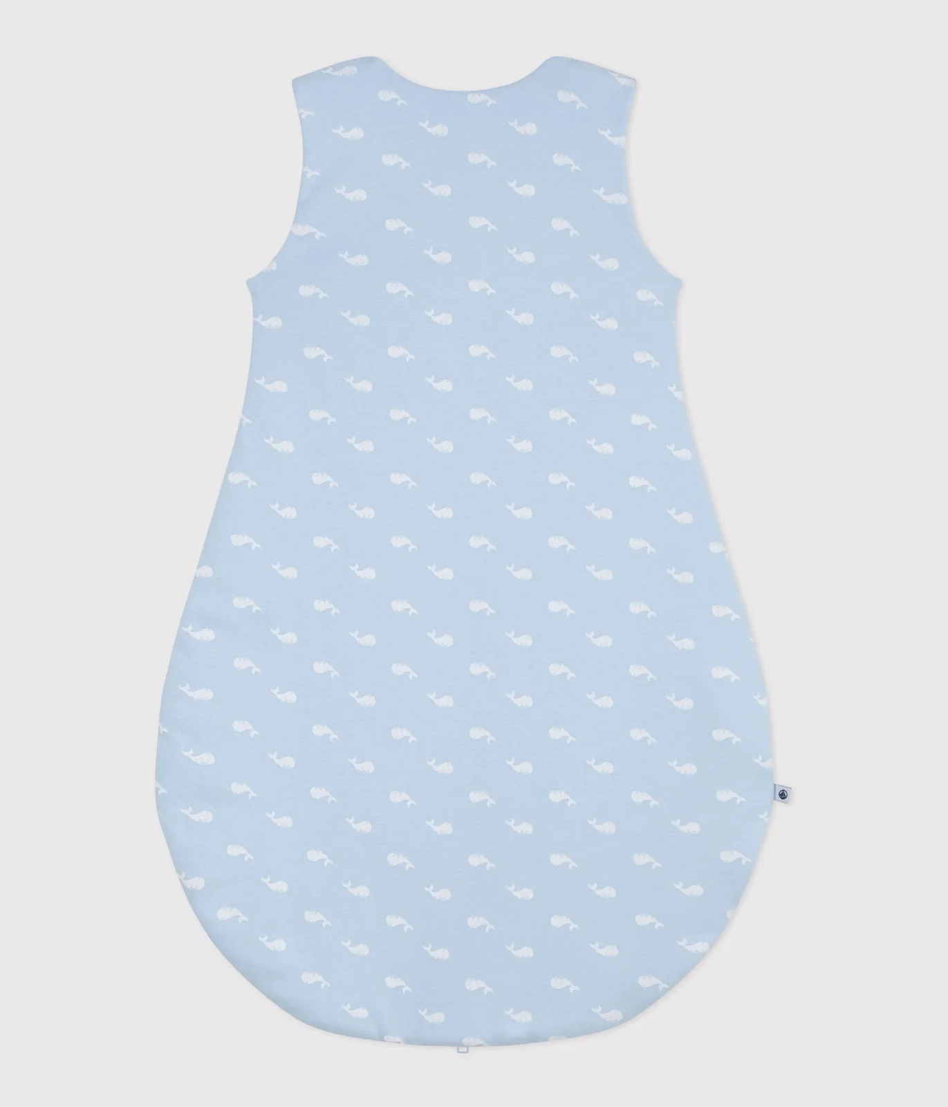 Babies' 2.5 TOG whale print cotton sleeping bag