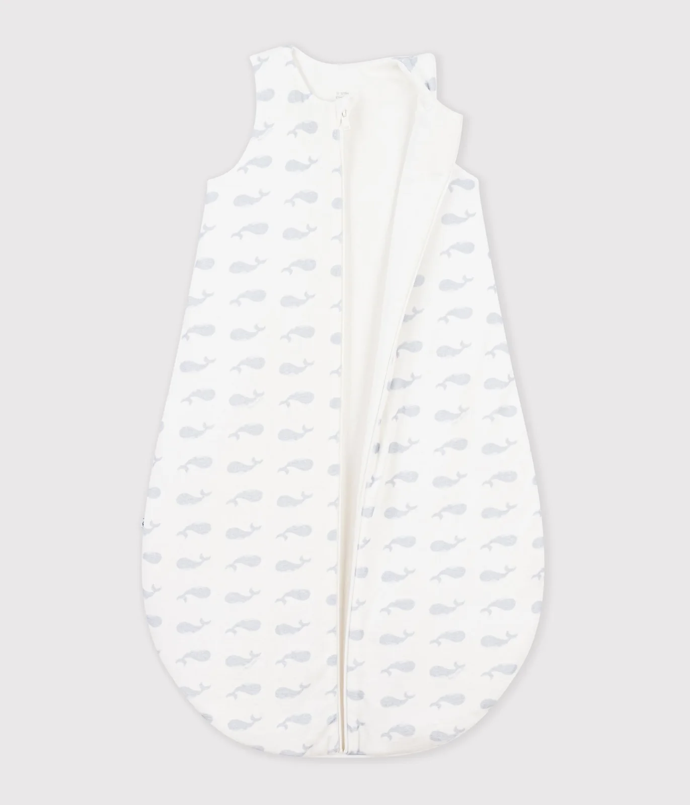 Babies' 3 TOG-rated whale print cotton sleeping bag