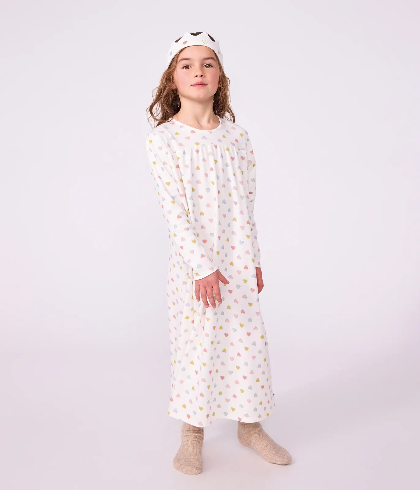 Children's princess fancy dress nightdress and tiara in cotton