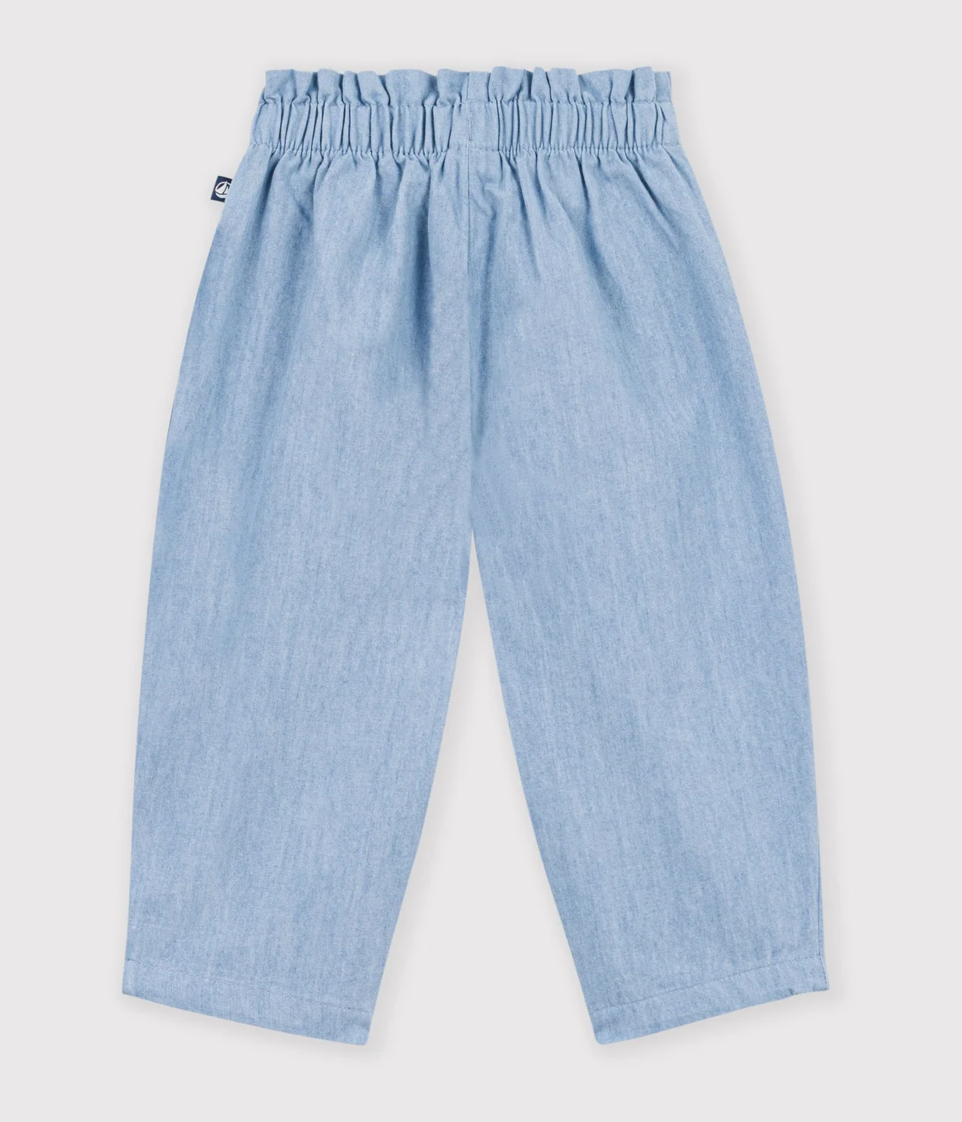 Babies' chambray trousers