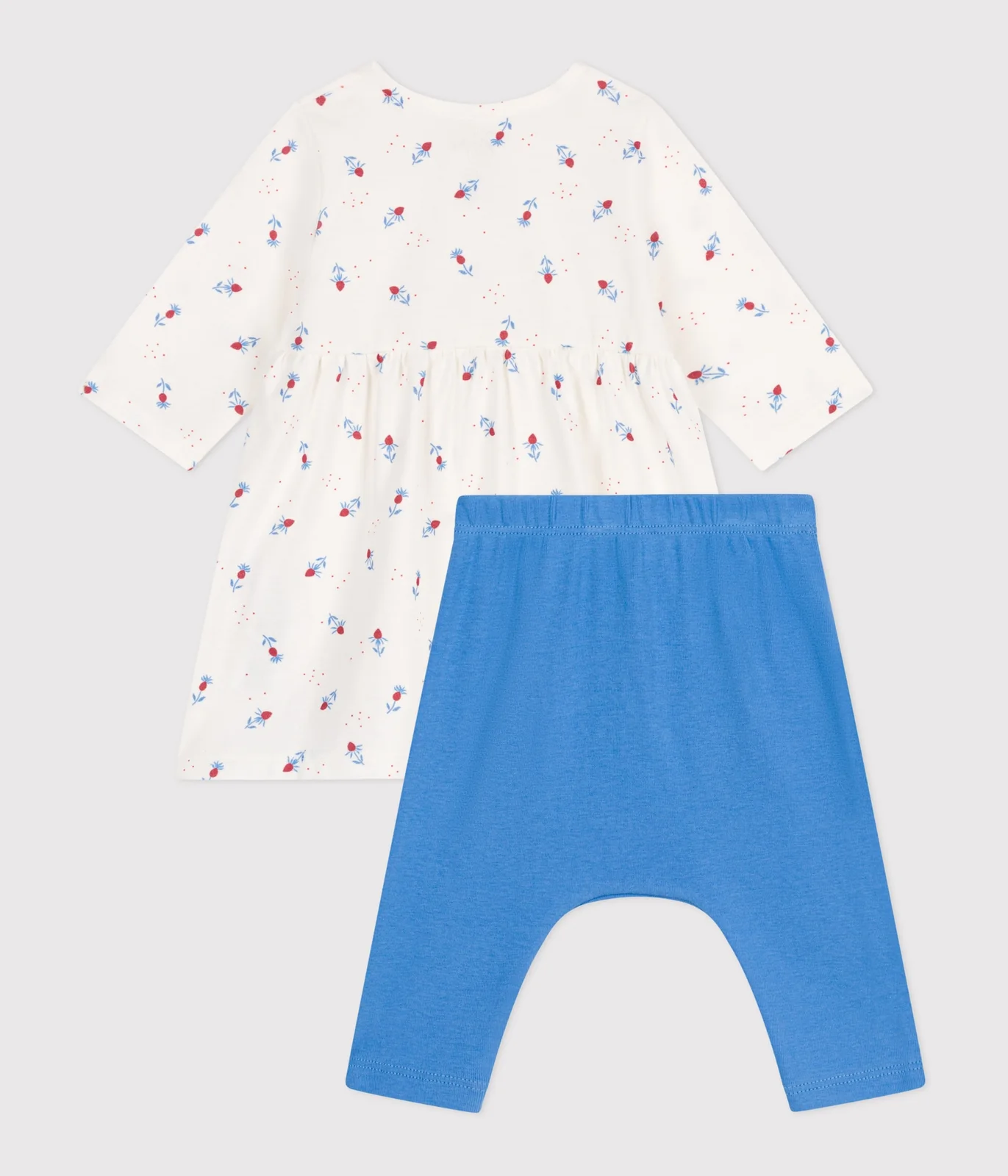 Babies' cotton dress and leggings