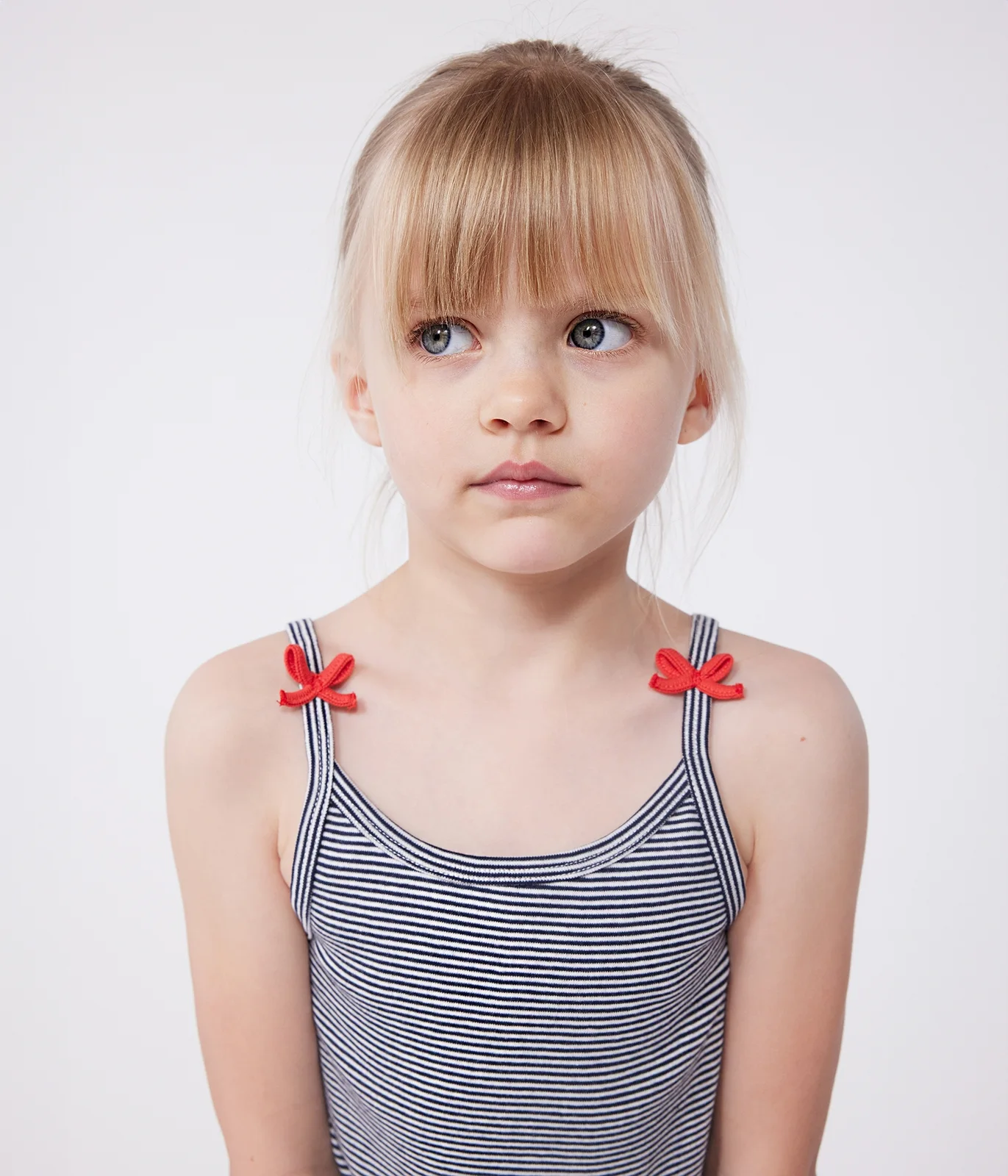 Children's short stripy strappy pyjamas