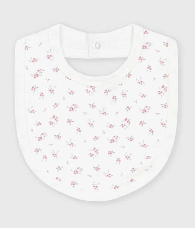 Babies' printed cotton bib