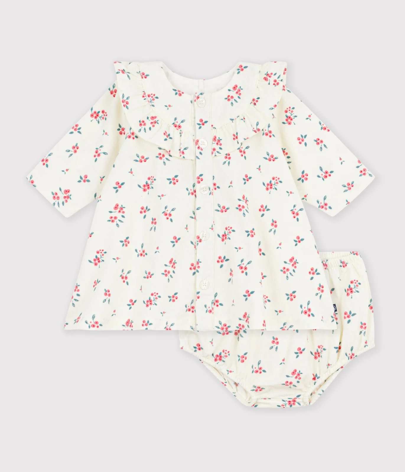 Babies' floral print cotton dress