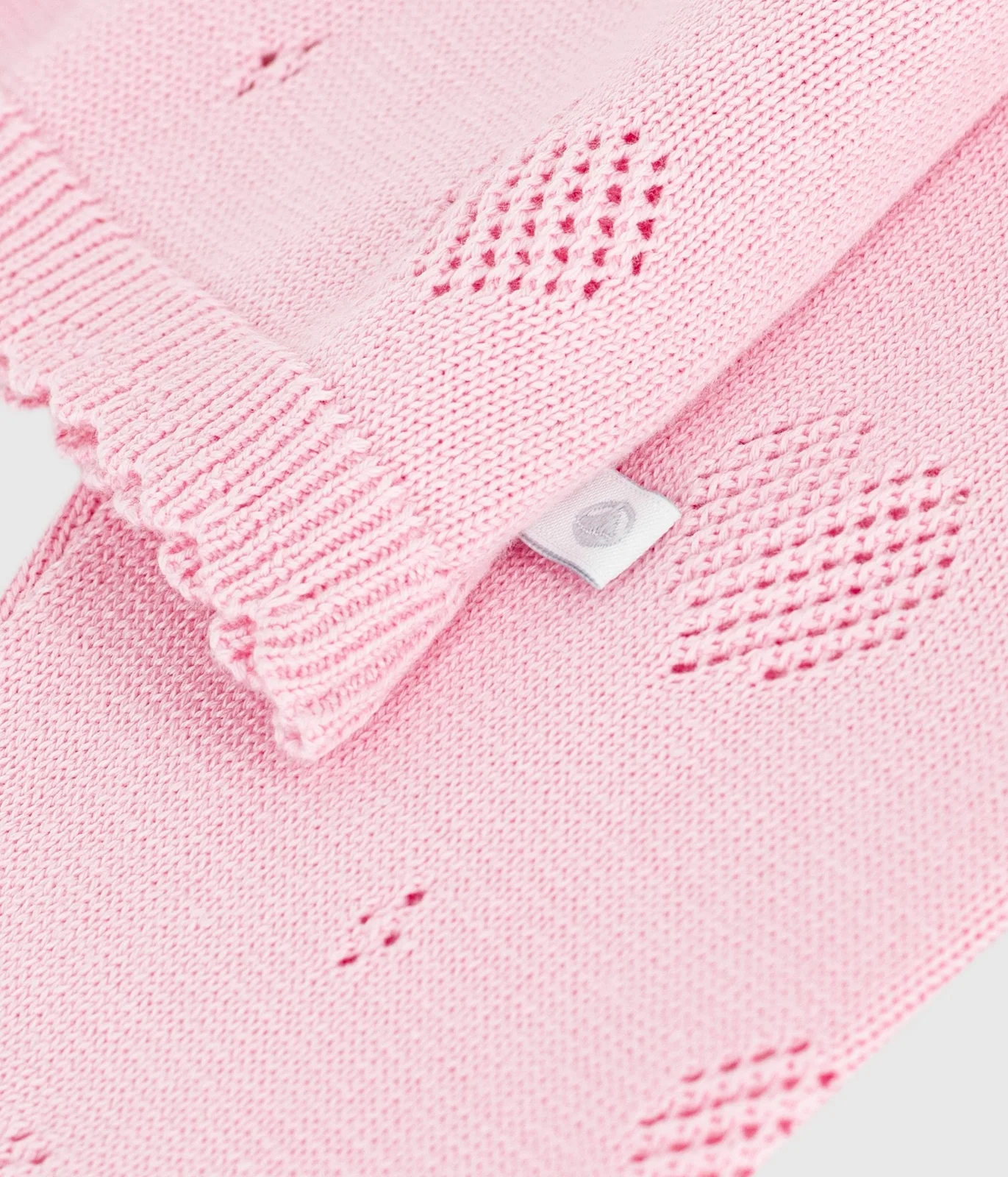 Children's plain cotton cardigan