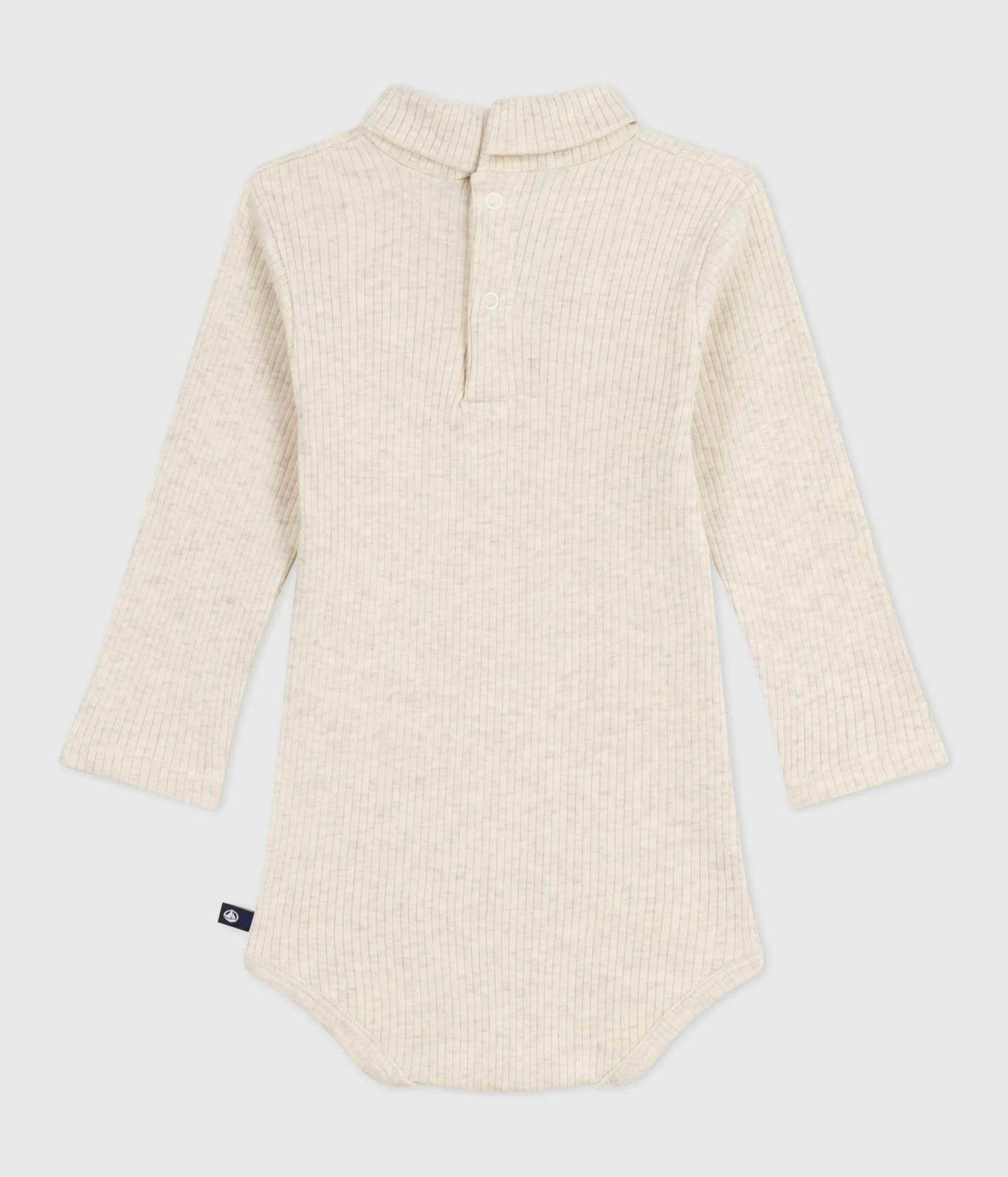 Solid Polo neck cotton baby turtleneck bodysuit